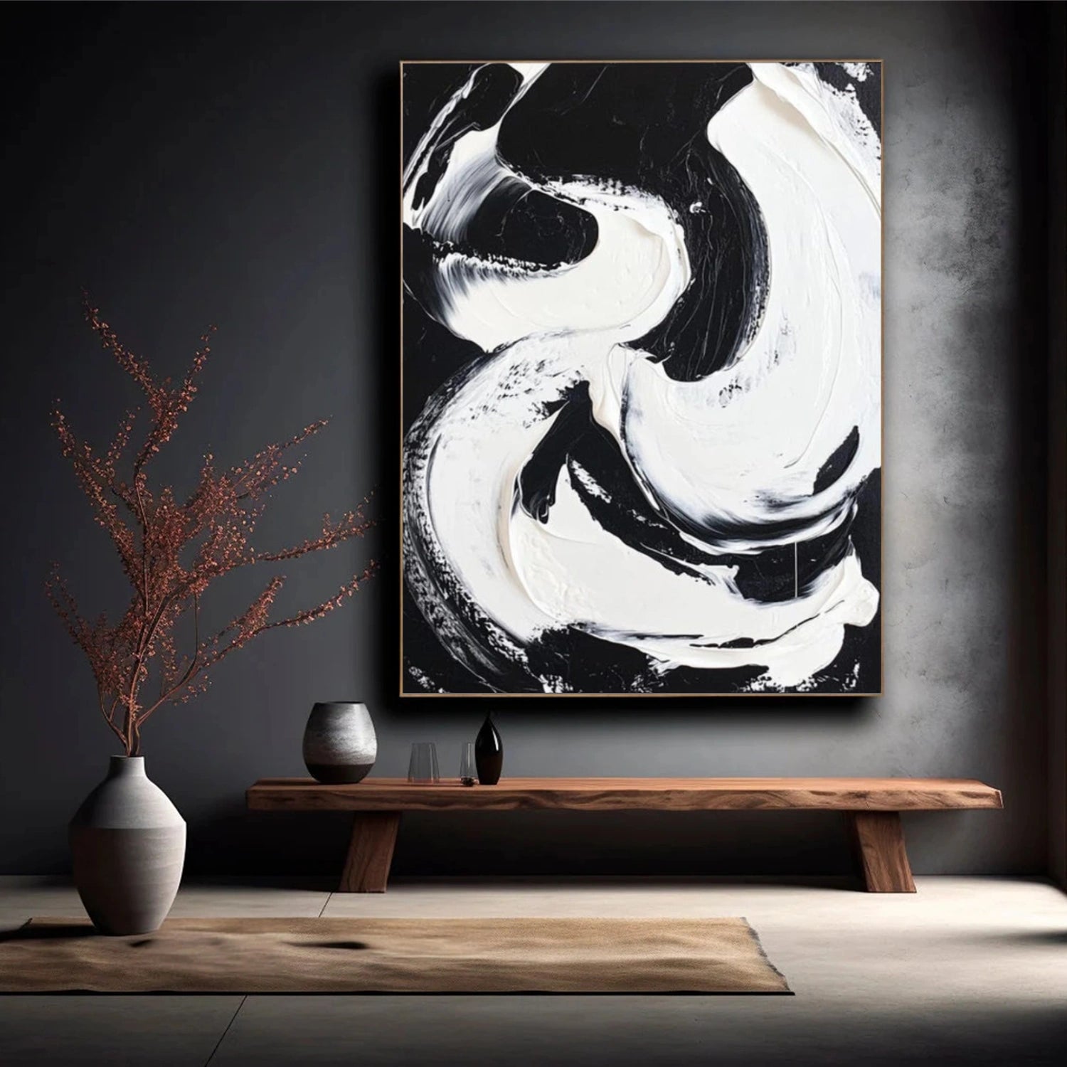 Minimalist Textured Canvas Art #MM358