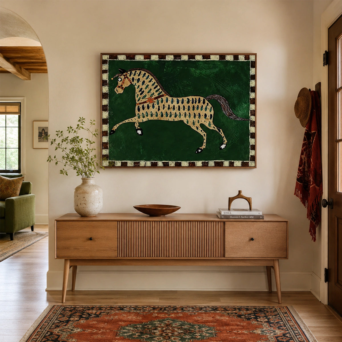 Abstract Animal Horse Wall Art #AL223