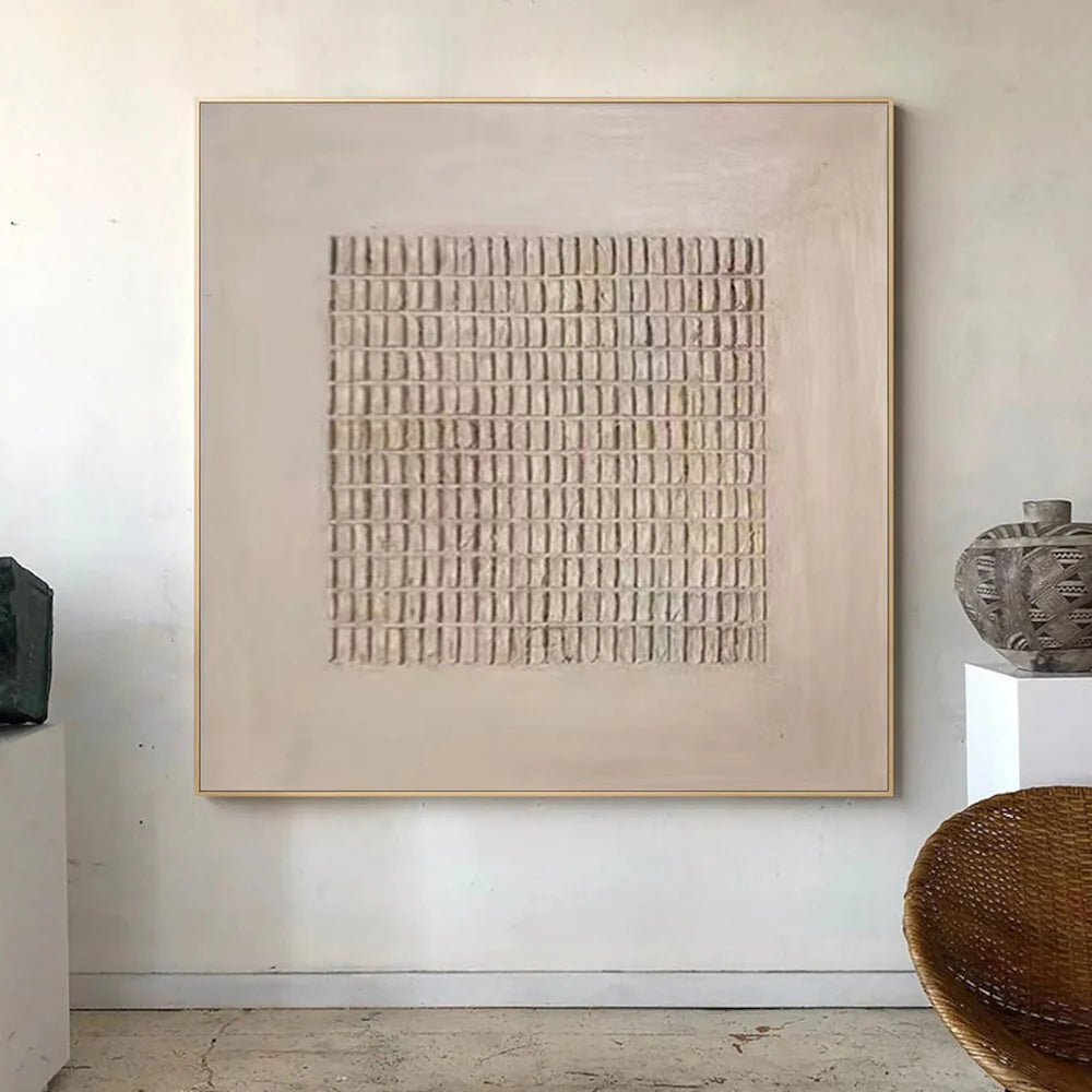 Minimalist Brown & Beige Art #MB002