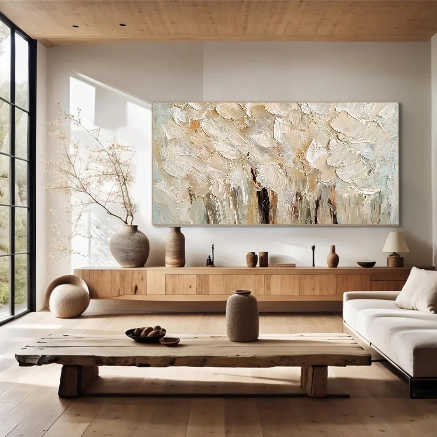 Flower & Tree Abstract Textured Wall Art #ML240