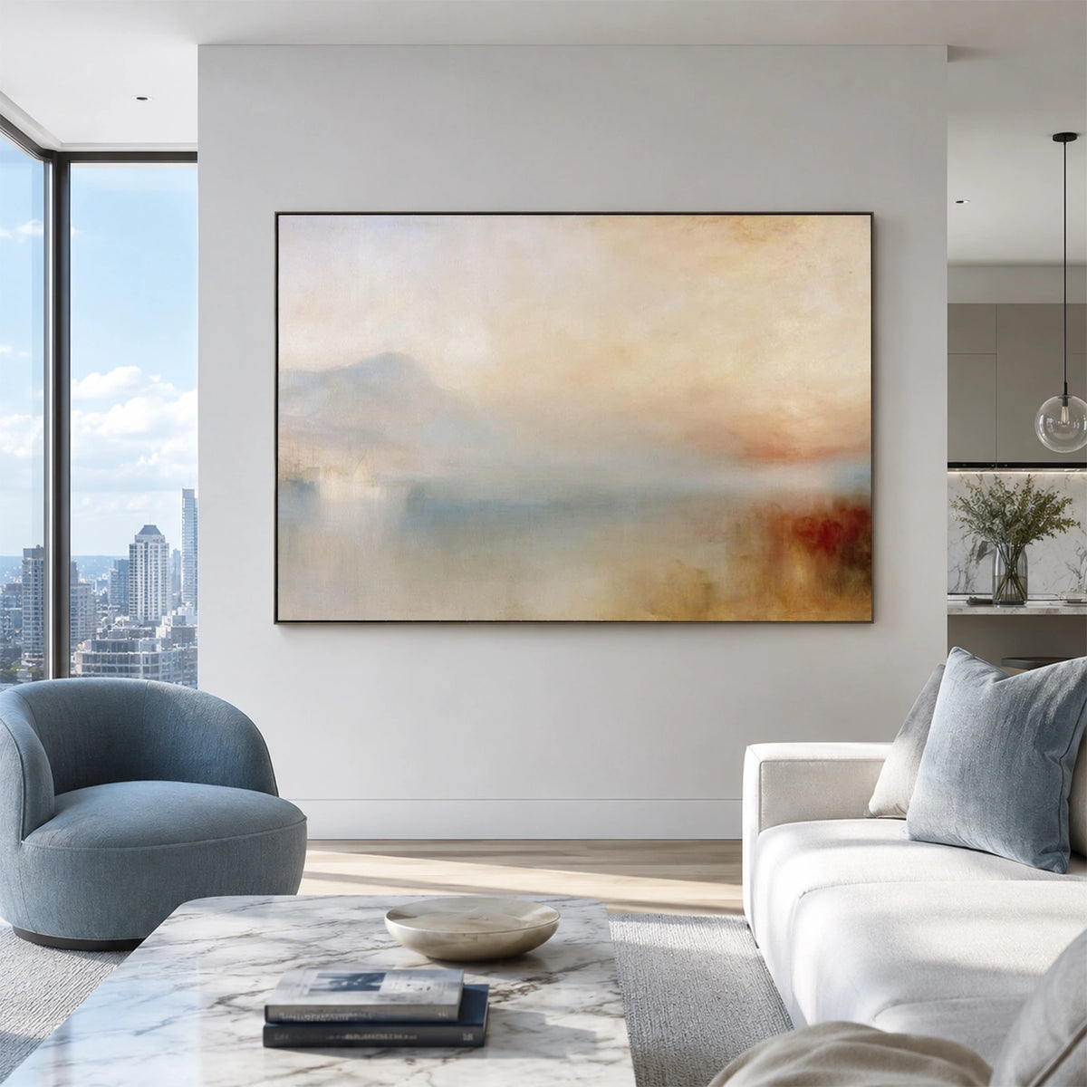 Sea & Sky Abstract Wall Art #MS378