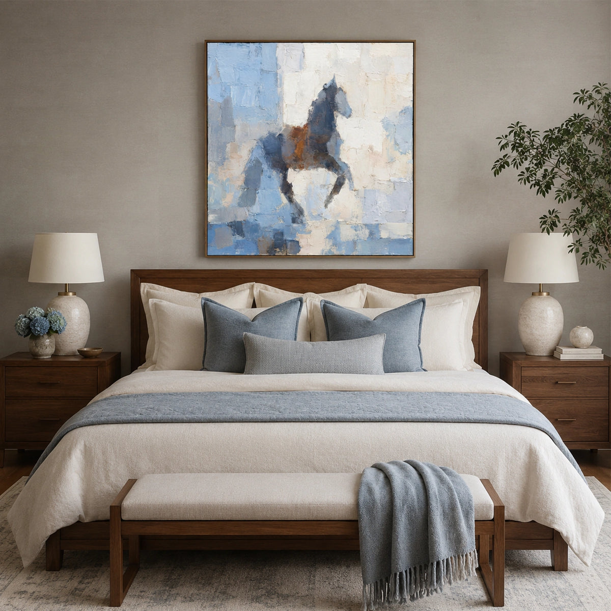 Abstract Animal Horse Wall Art #AL229