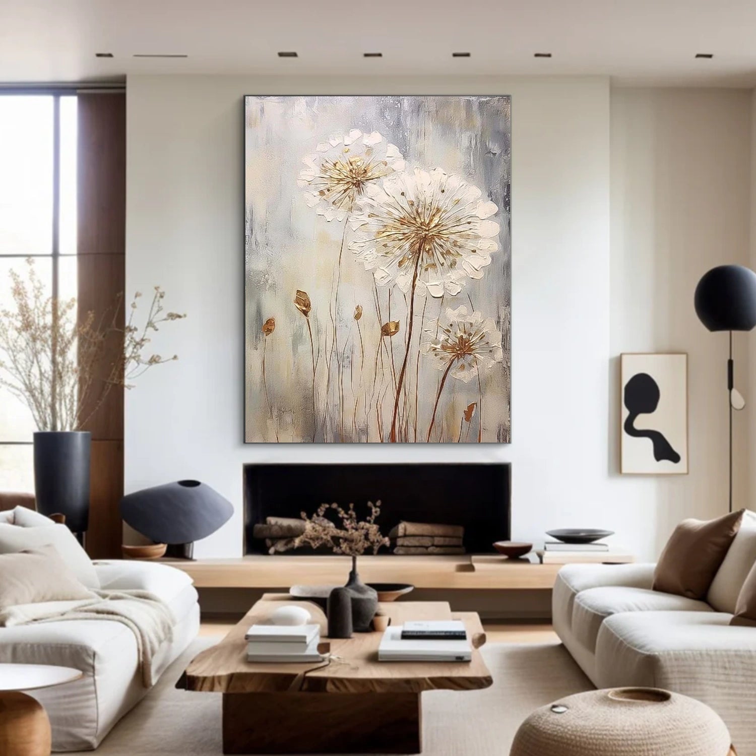 Flower & Tree Abstract Textured Wall Art #ML203