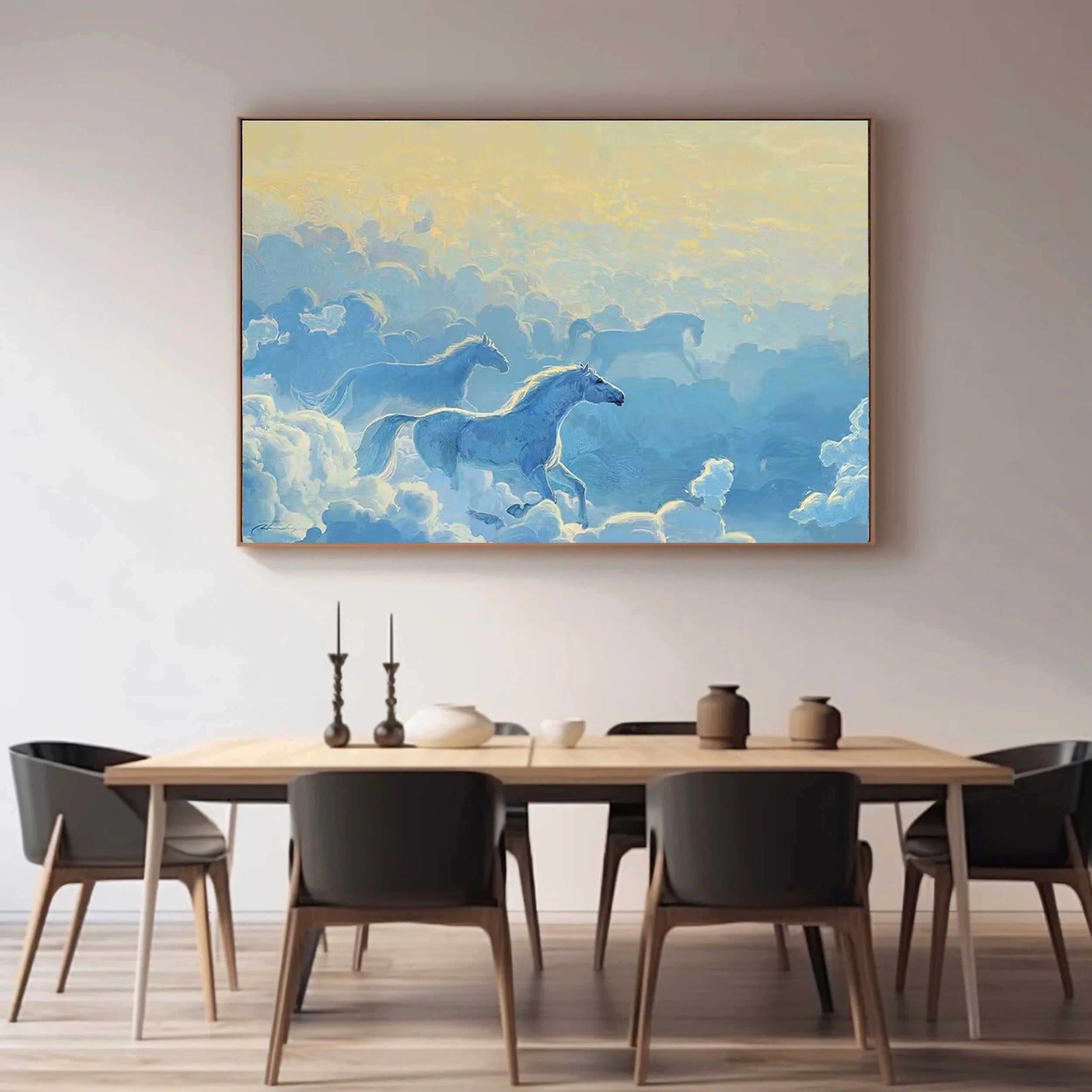 Colorful Horse Abstract Animal Wall Art #AL012