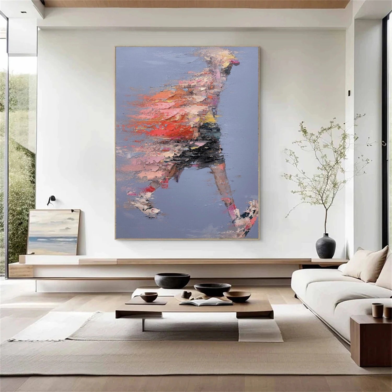 Abstract Portrait Textured Wall Art #AP073