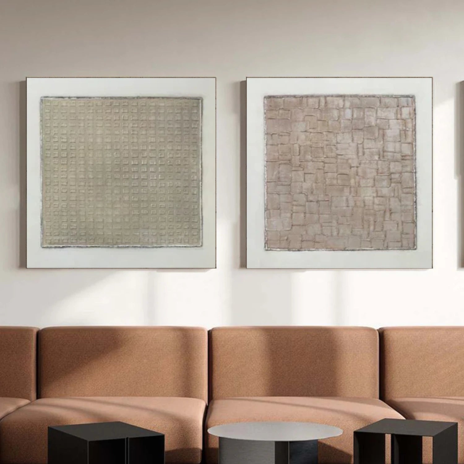 Wabi Sabi Textured Canvas Art Set of 2 #WS727