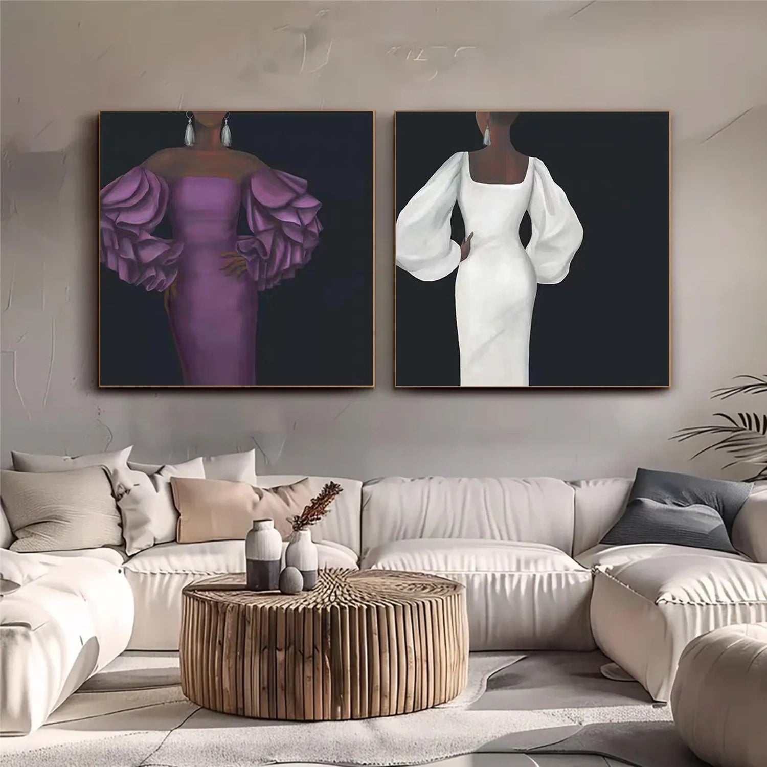 Abstract Portrait Wall Art Set of 2 #AP065