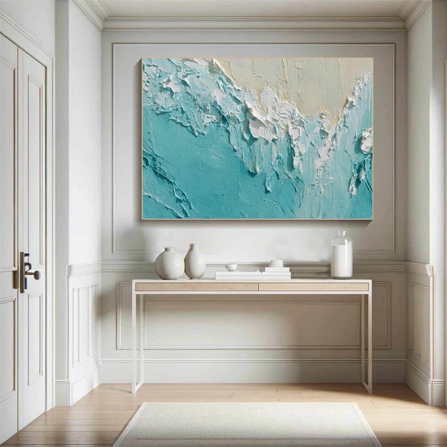 Sea & Sky Abstract Textured Wall Art #MS151