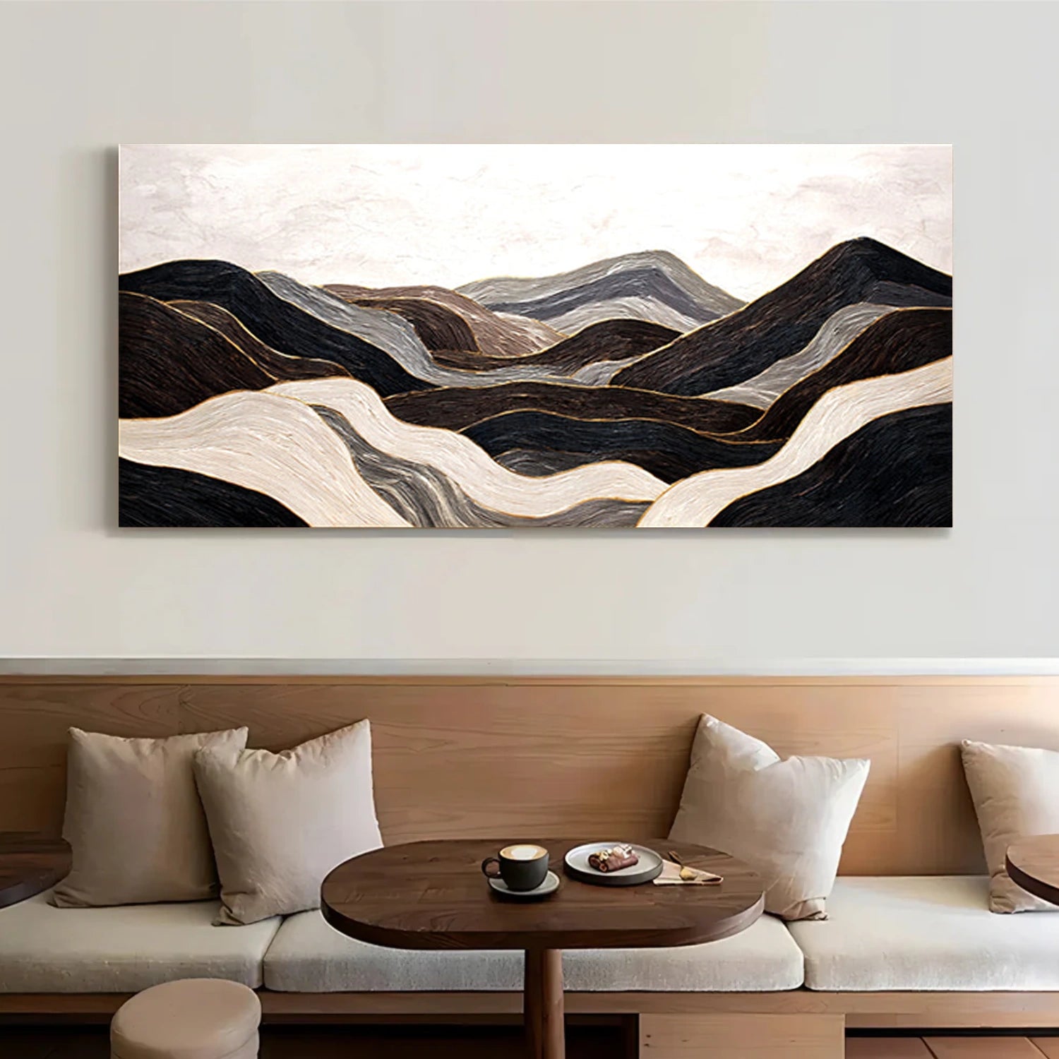 Abstract Mountain Canvas Art #MM394