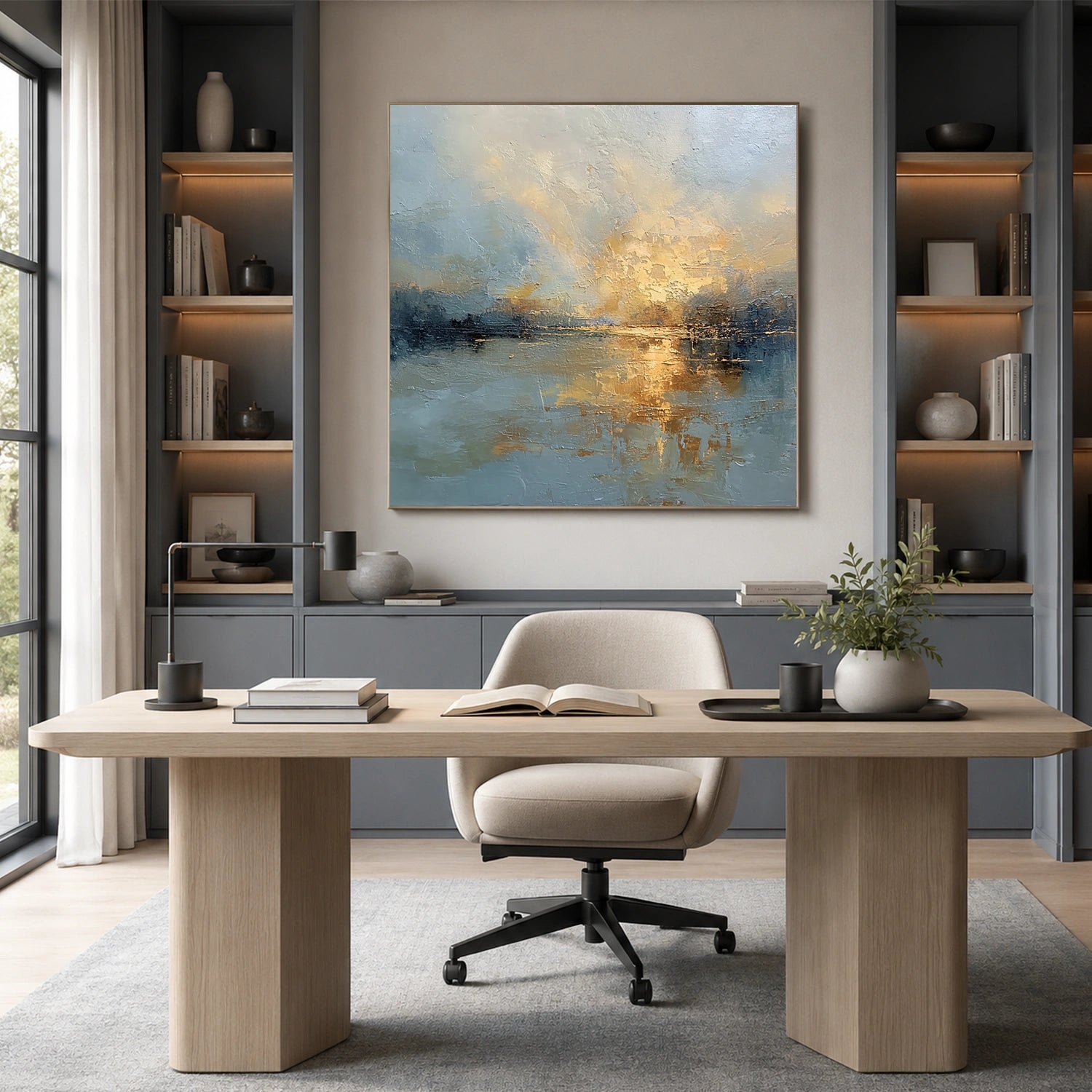 Sea & Sky Abstract Wall Art #MS341