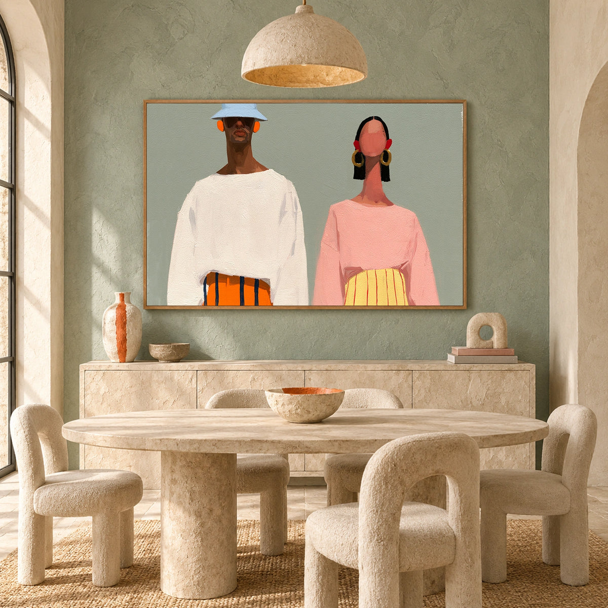 Abstract Portrait Wall Art #AP152