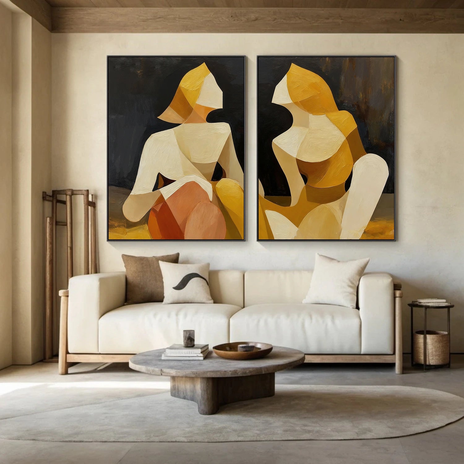 Abstract Portrait Wall Art Set of 2 #AP081