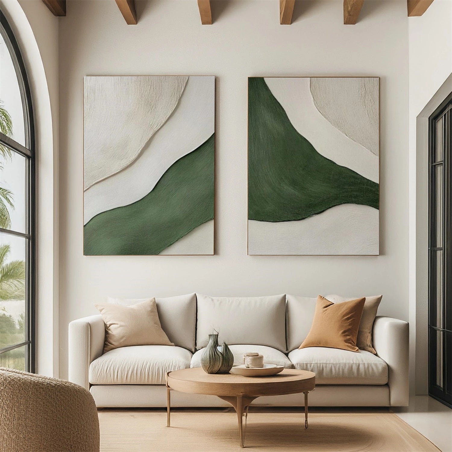 Minimalist Textured Canvas Art Set of 2 #MM347