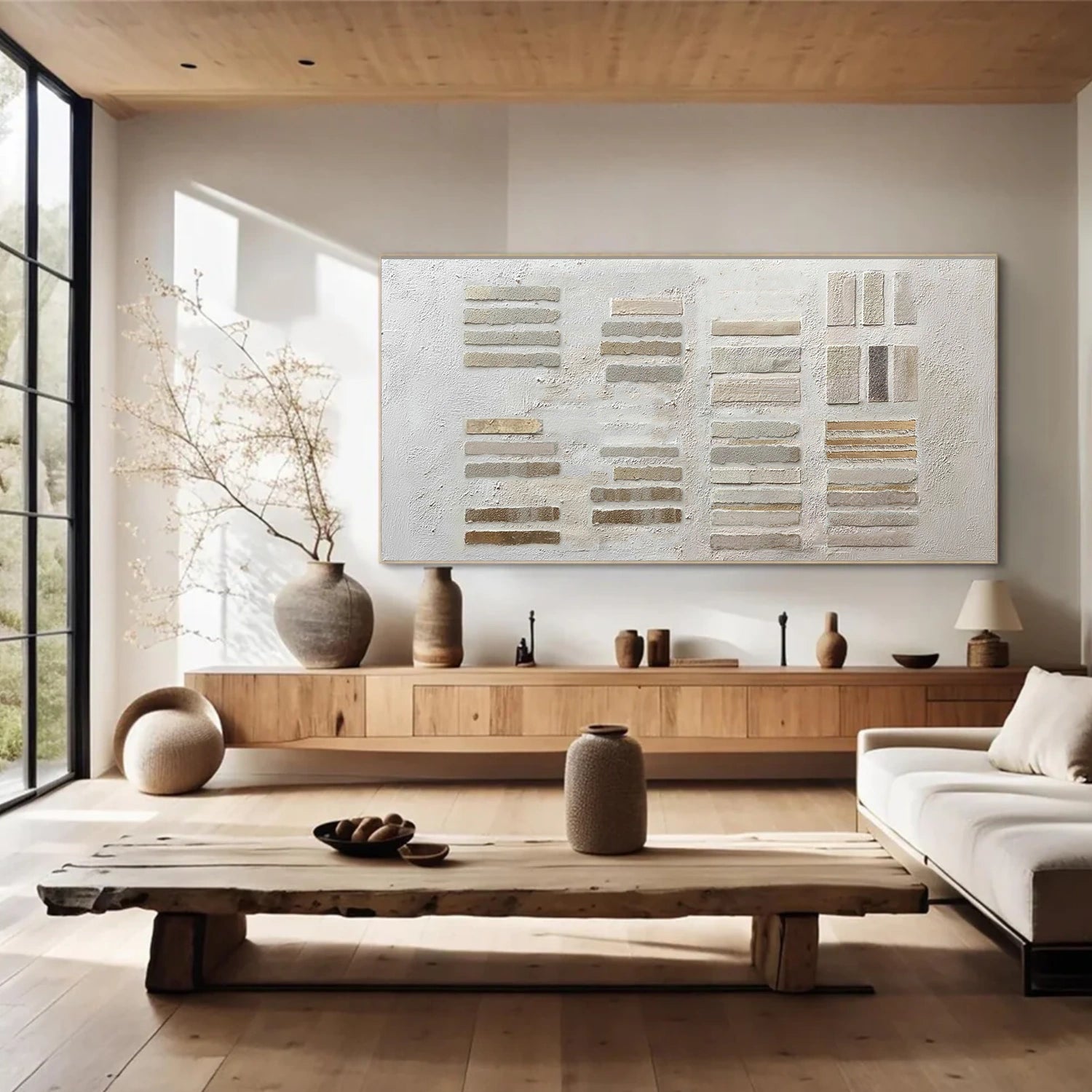 Wabi Sabi Textured Canvas Art #WS928