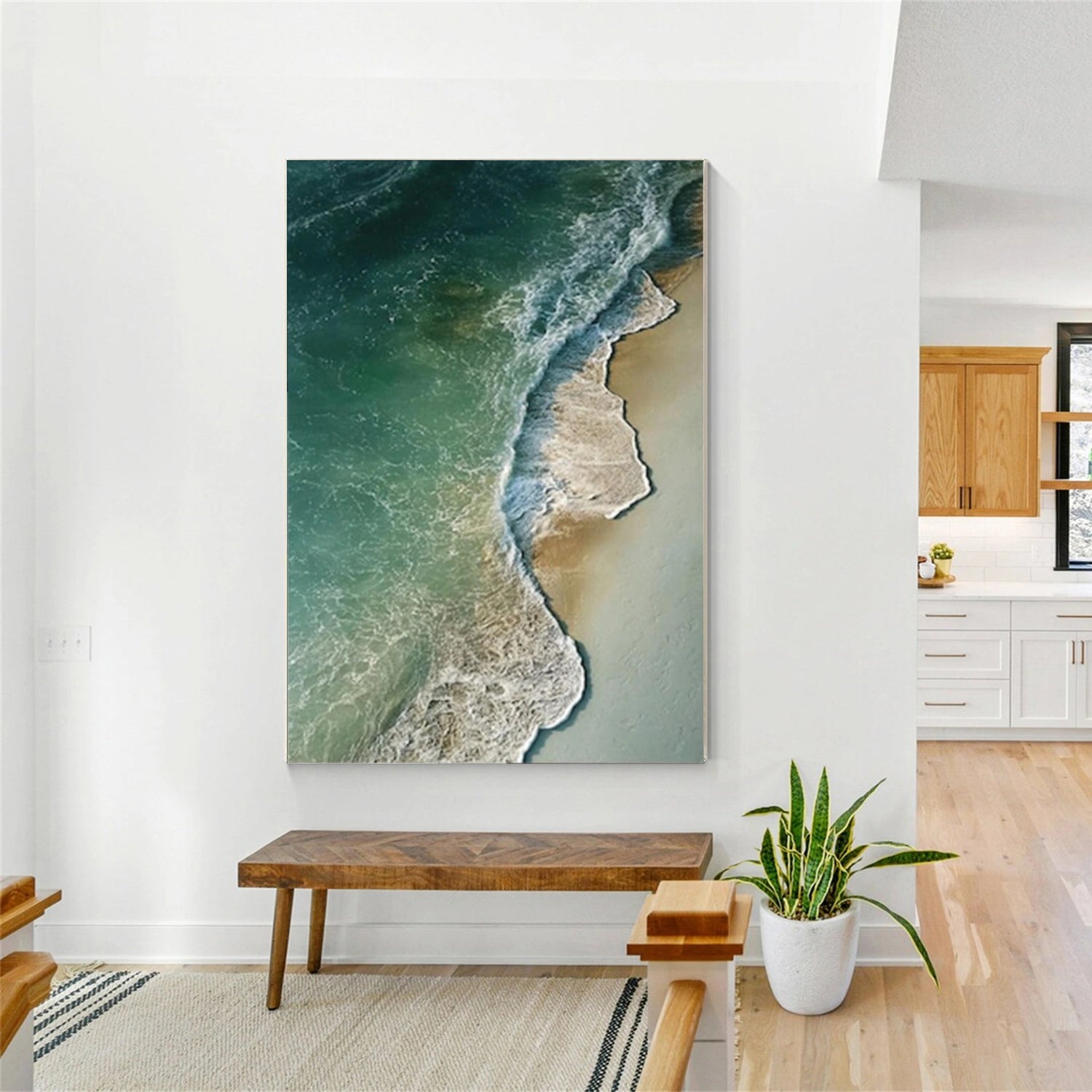Sea & Sky Abstract Textured Wall Art #MS208