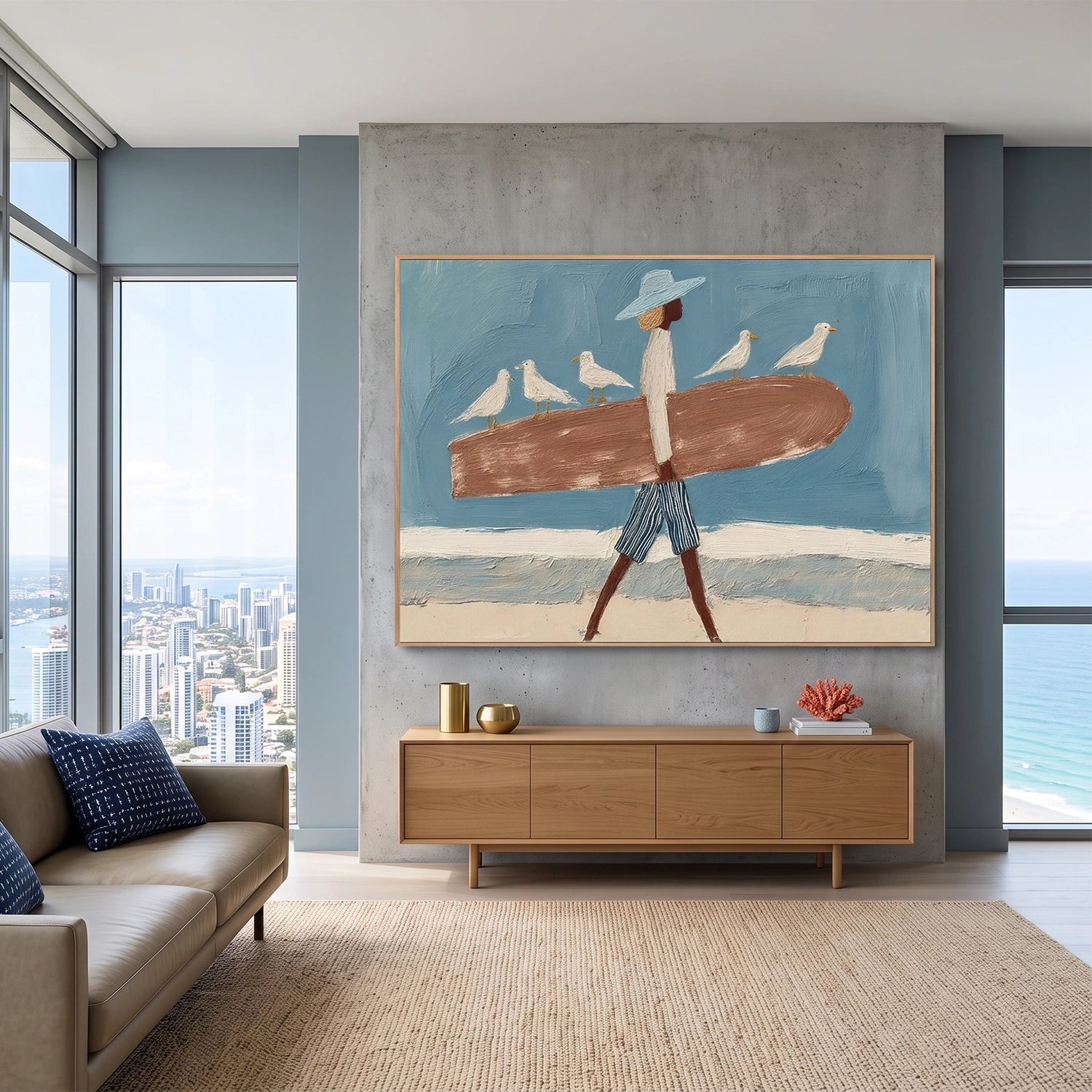 Surfing Sport Wall Art #SA099