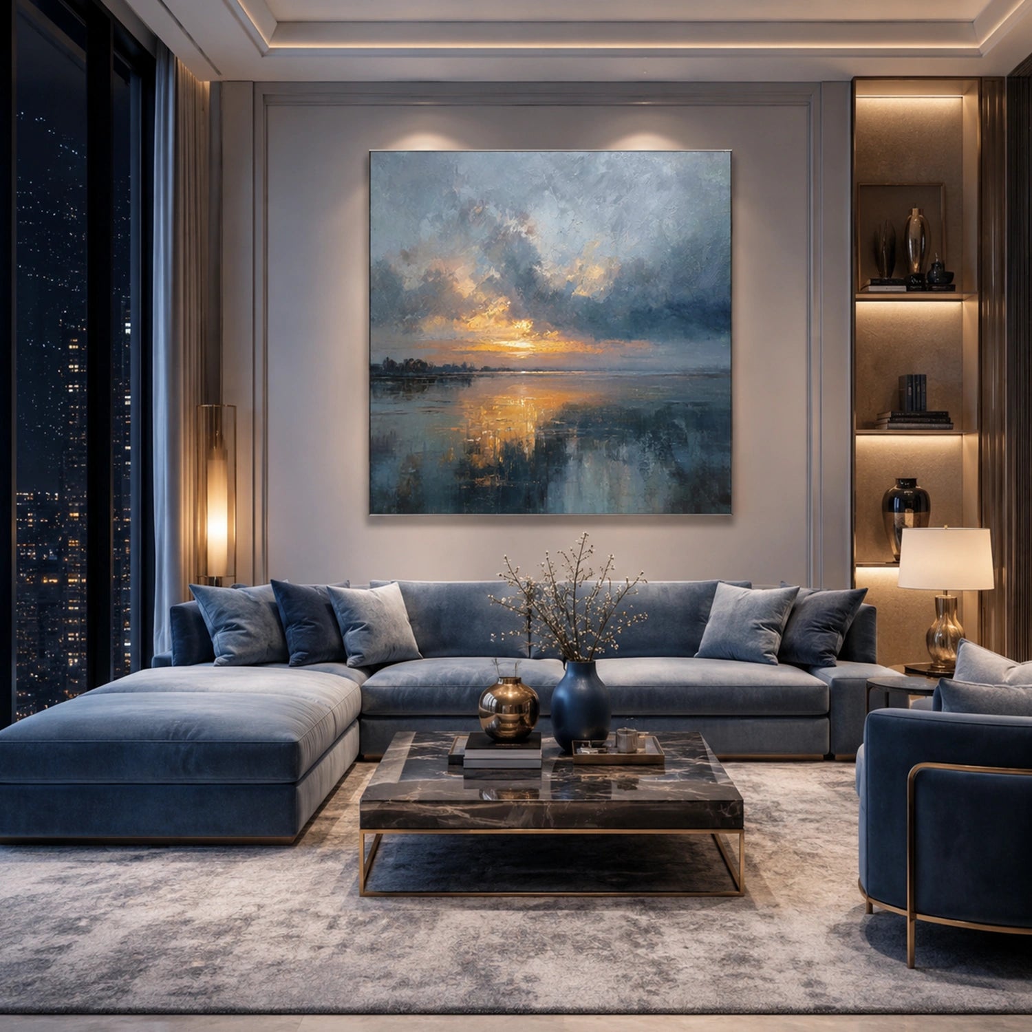 Sea & Sky Abstract Wall Art #MS336