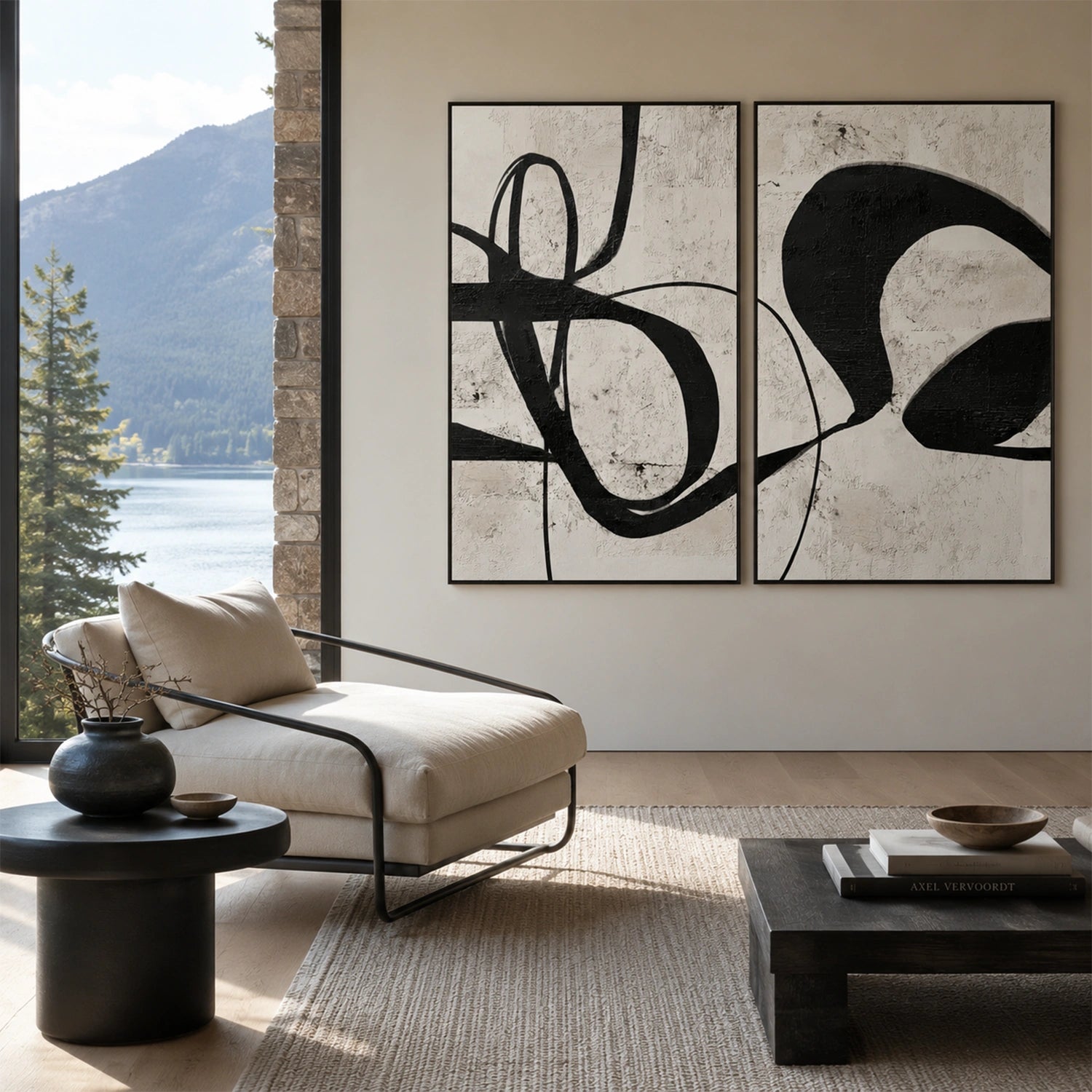 Wabi Sabi Canvas Art Set of 2 #WS1102