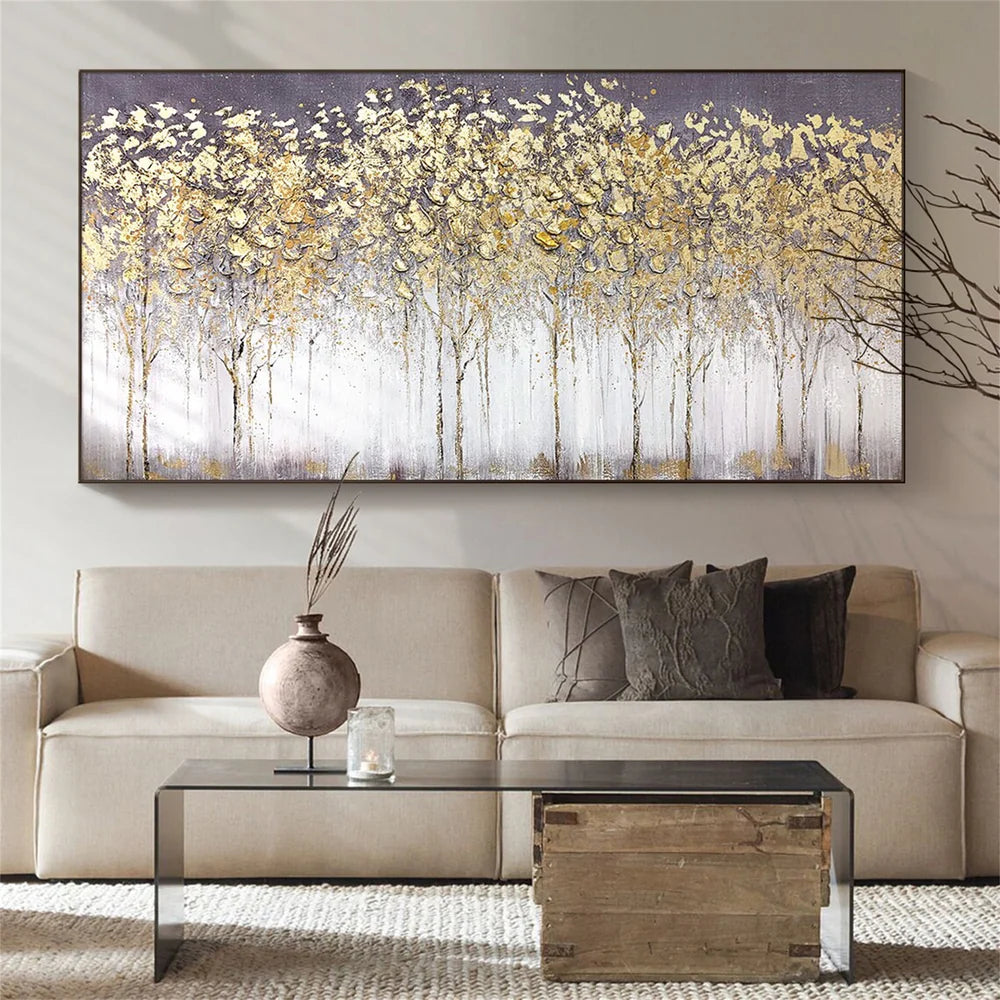 Colorful Flower & Tree Abstract Wall Art #ML041