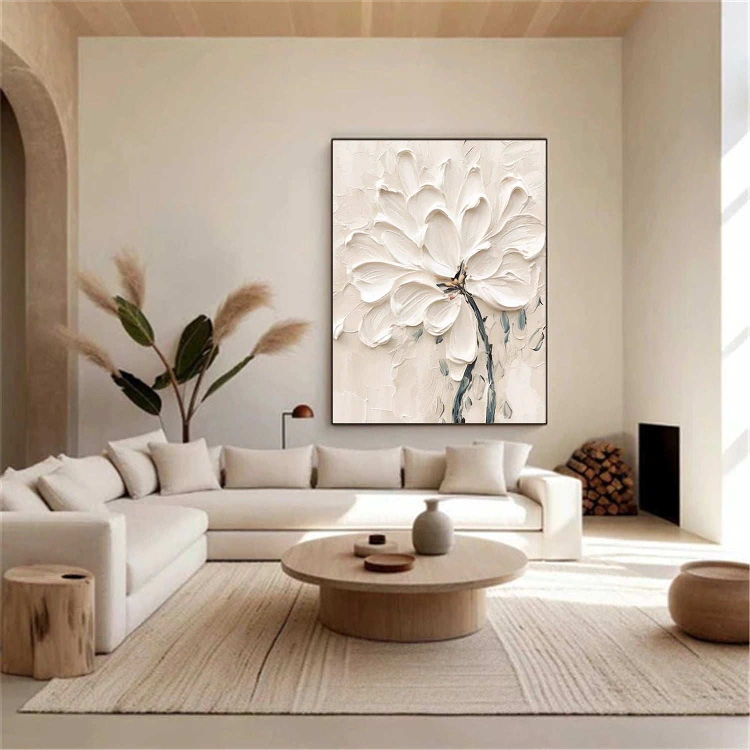 Flower & Tree Abstract Textured Wall Art #ML144