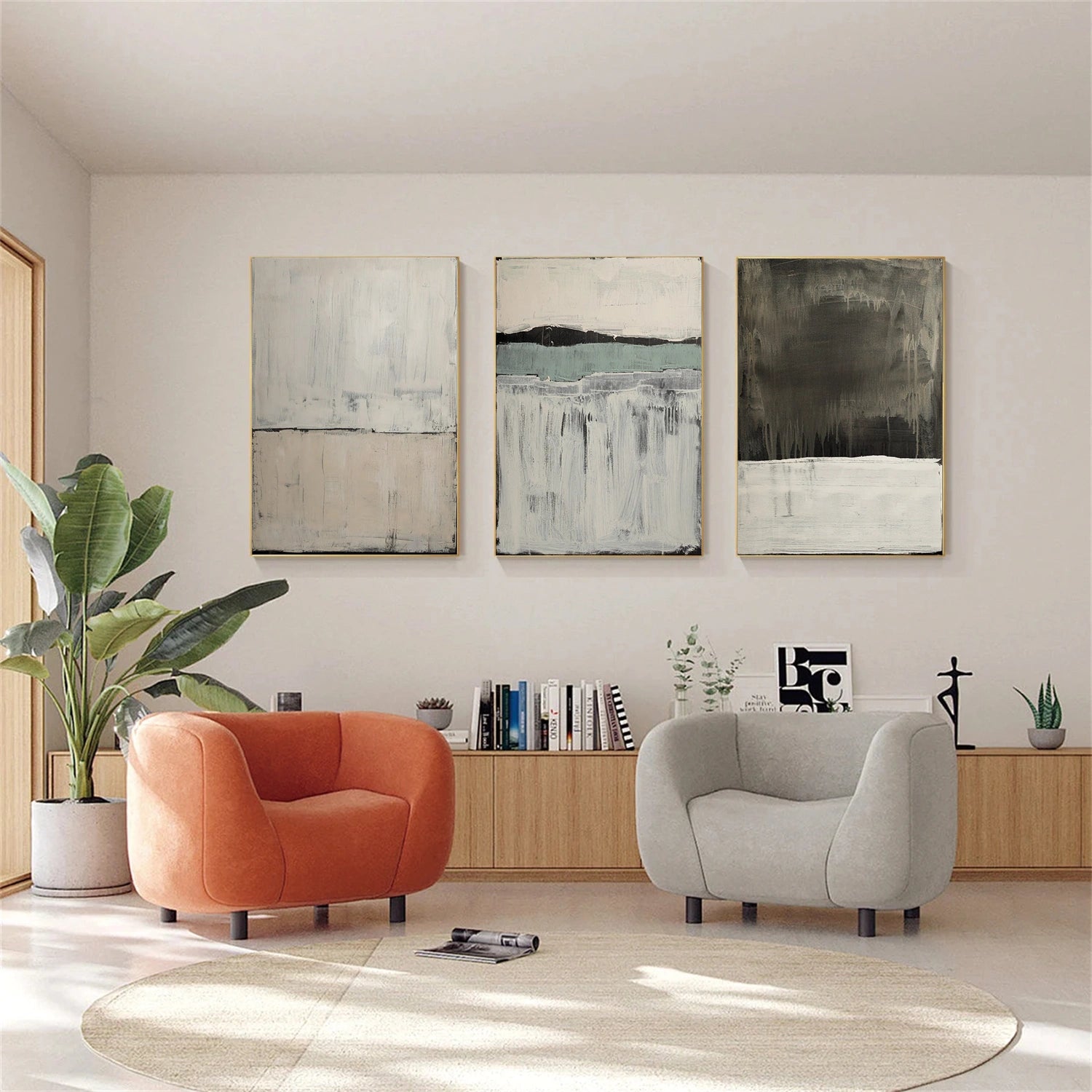 Wabi Sabi Canvas Art Set of 3 #WS684