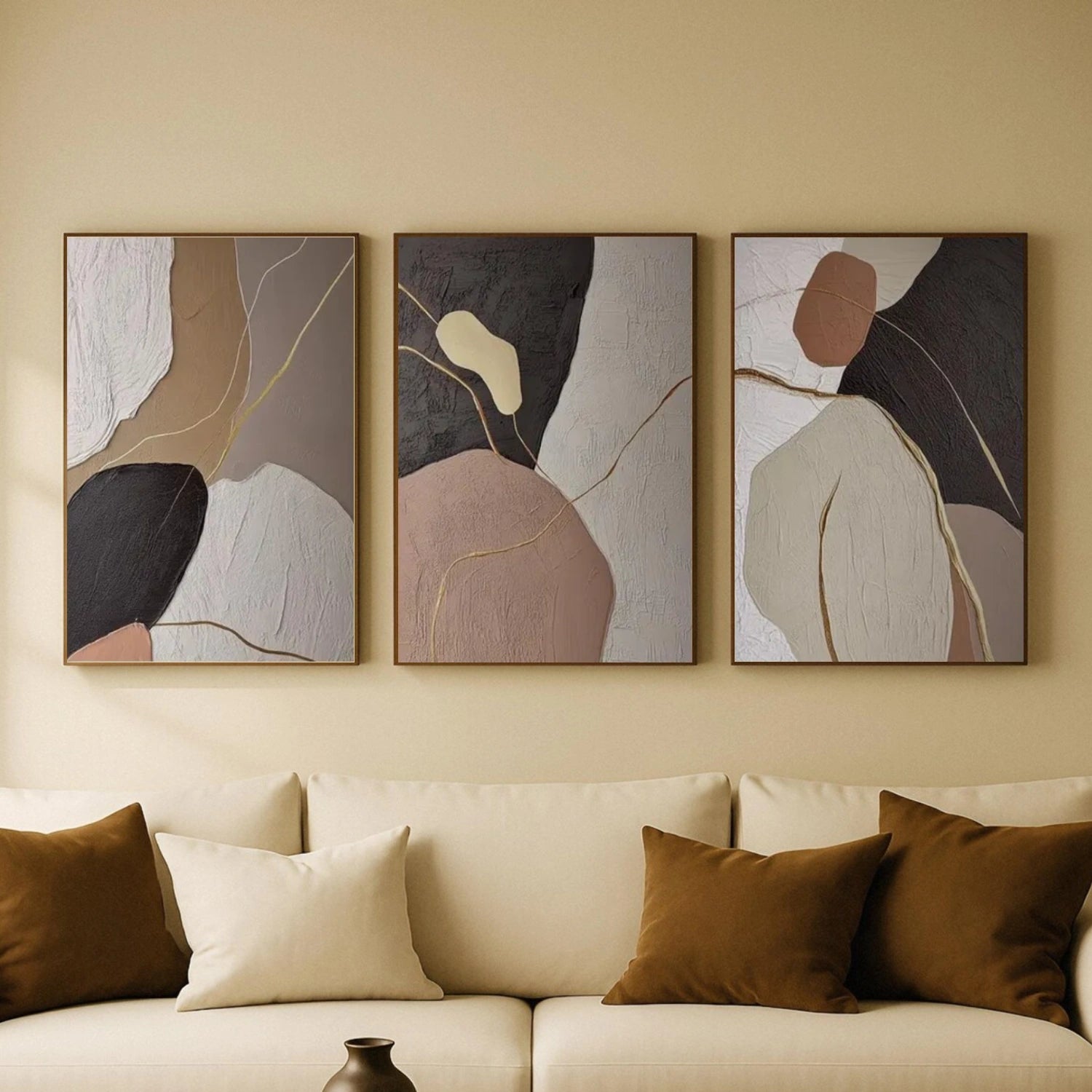 Abstract Canvas Art Set of 3 #WS803