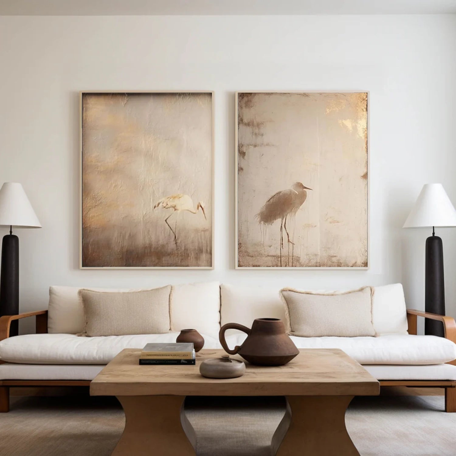 Abstract Animal Wall Art Set of 2 #AL142