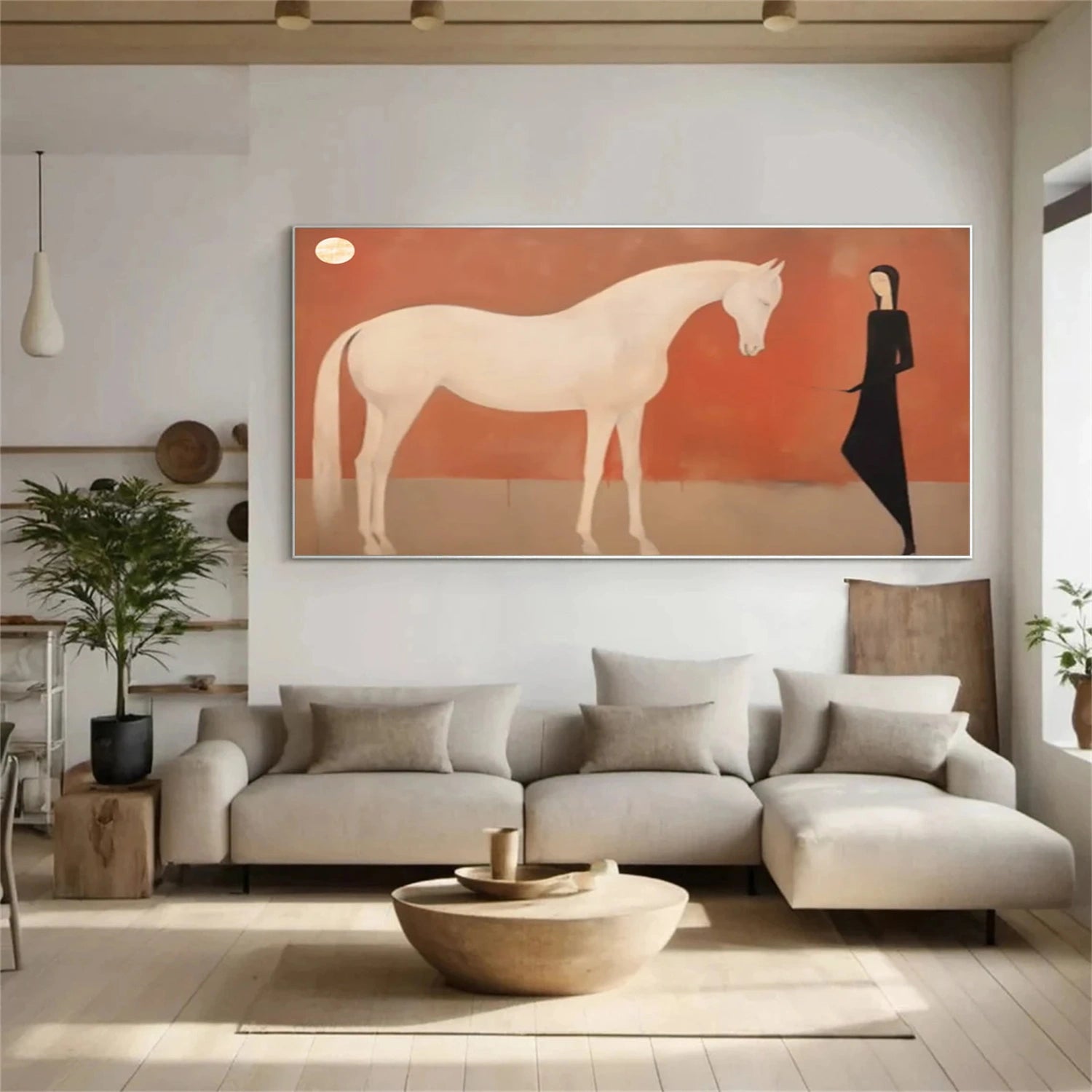 Abstract Animal Horse Wall Art #AL133