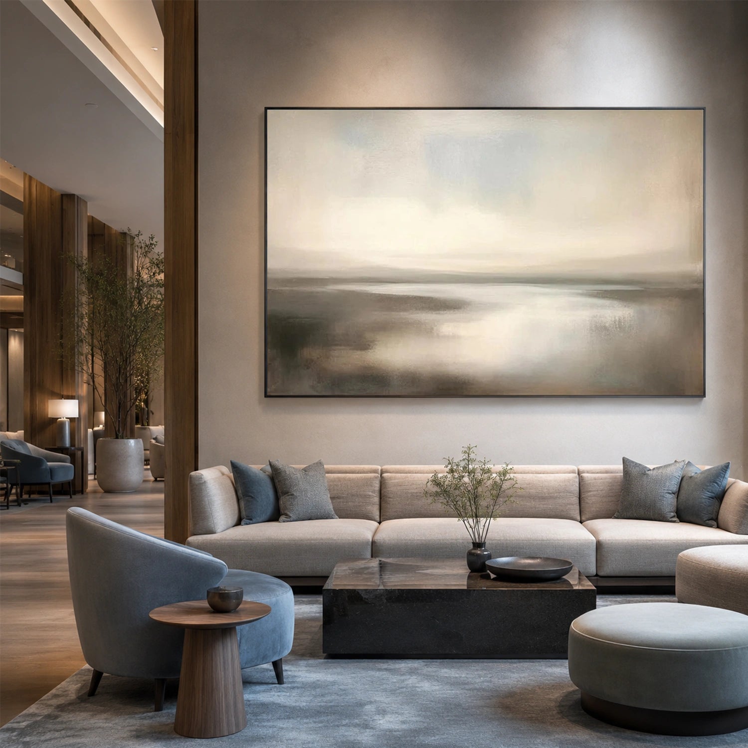 Sea & Sky Abstract Wall Art #MS356