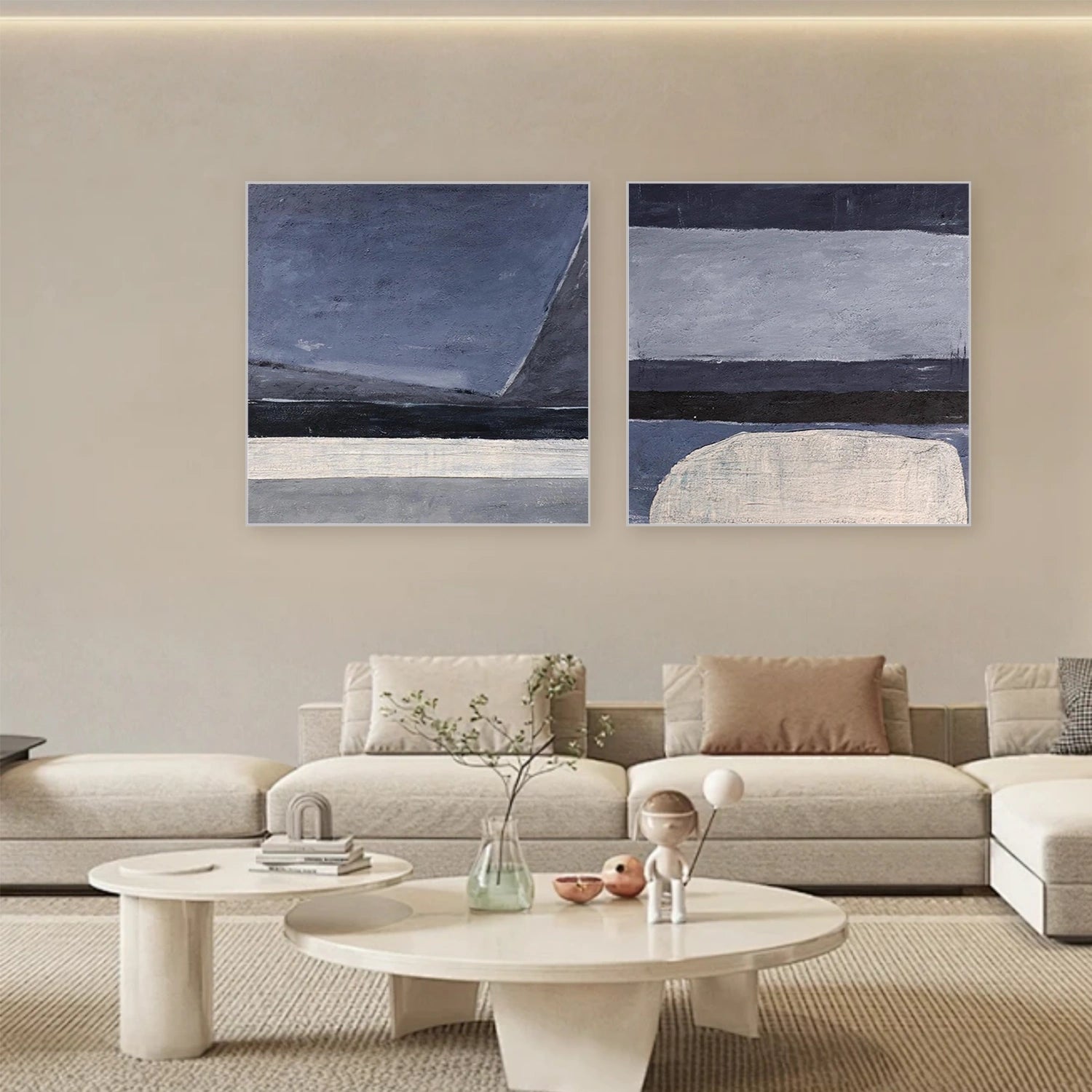 Abstract Canvas Art Set of 2 #WS634