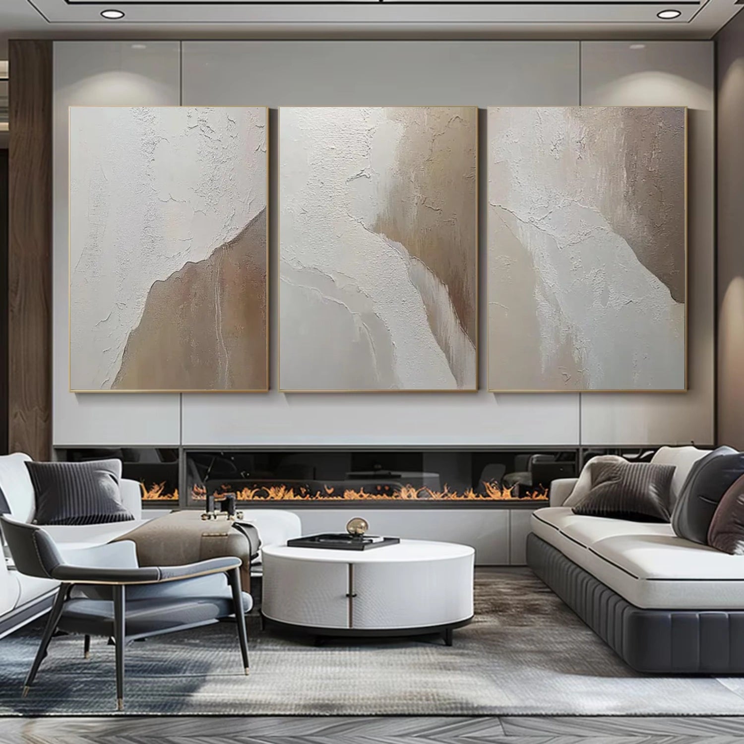 Abstract Canvas Art Set of 3 #WS805