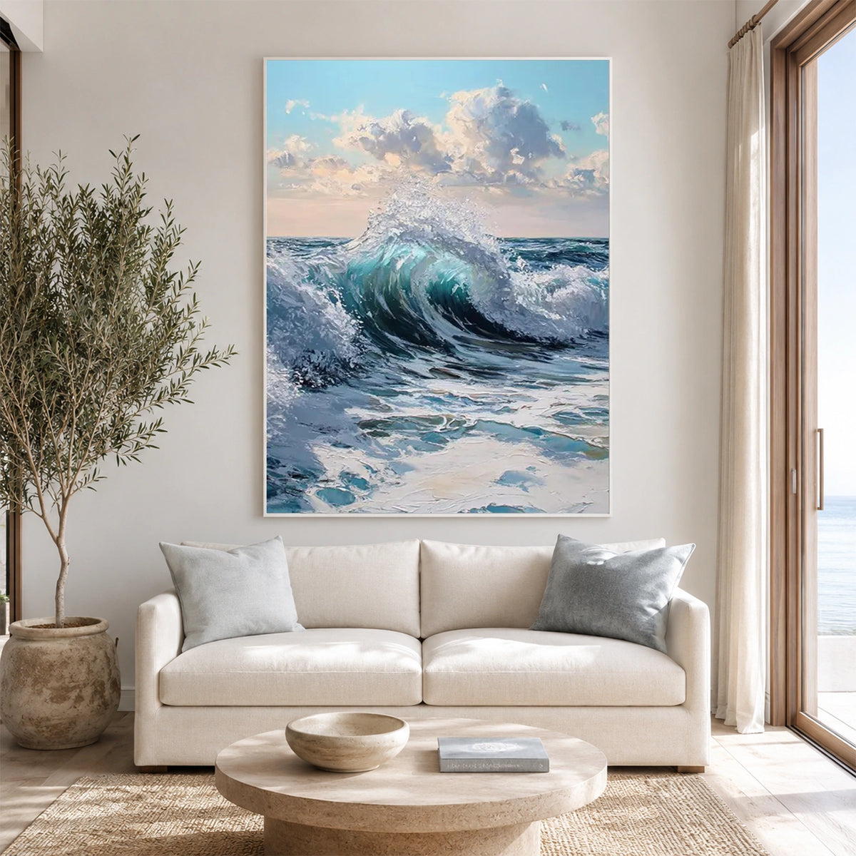 Sea & Sky Abstract Wall Art #MS365
