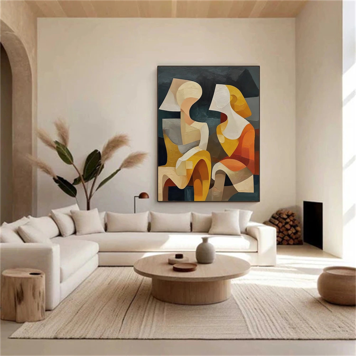 Abstract Portrait Wall Art #AP075