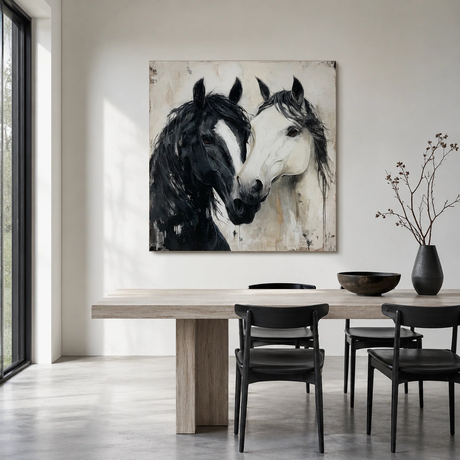 Abstract Animal Horse Wall Art #AL217