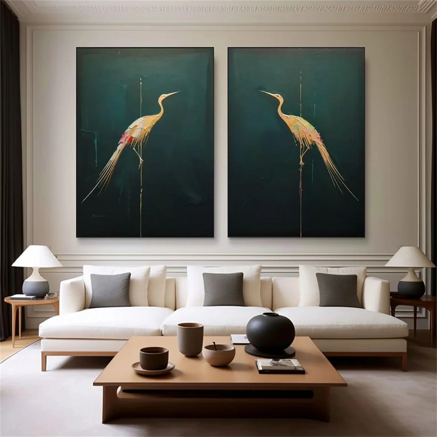 Abstract Animal Wall Art Set of 2 #AL152