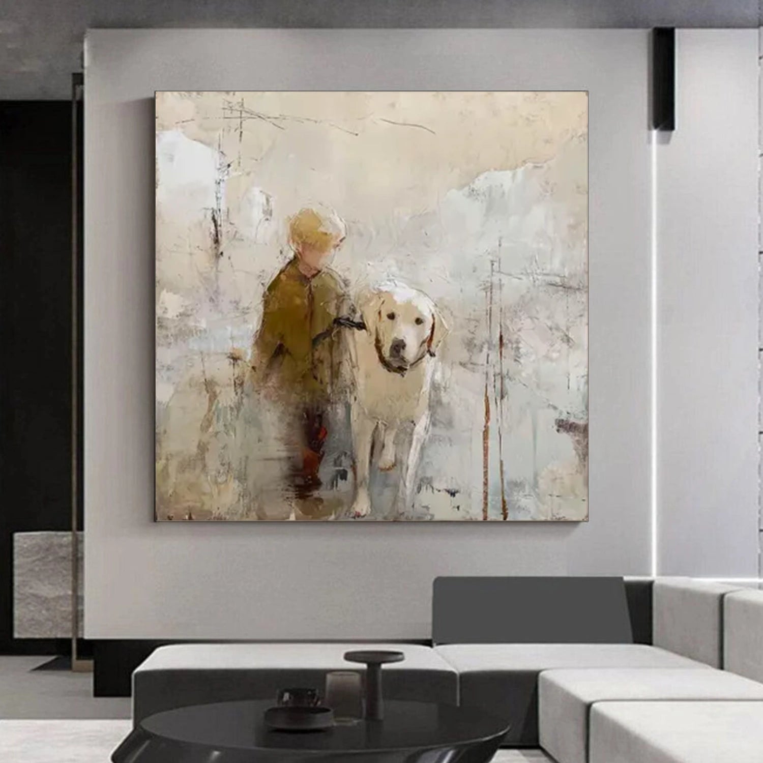 Abstract Animal Dog Wall Art #AL160