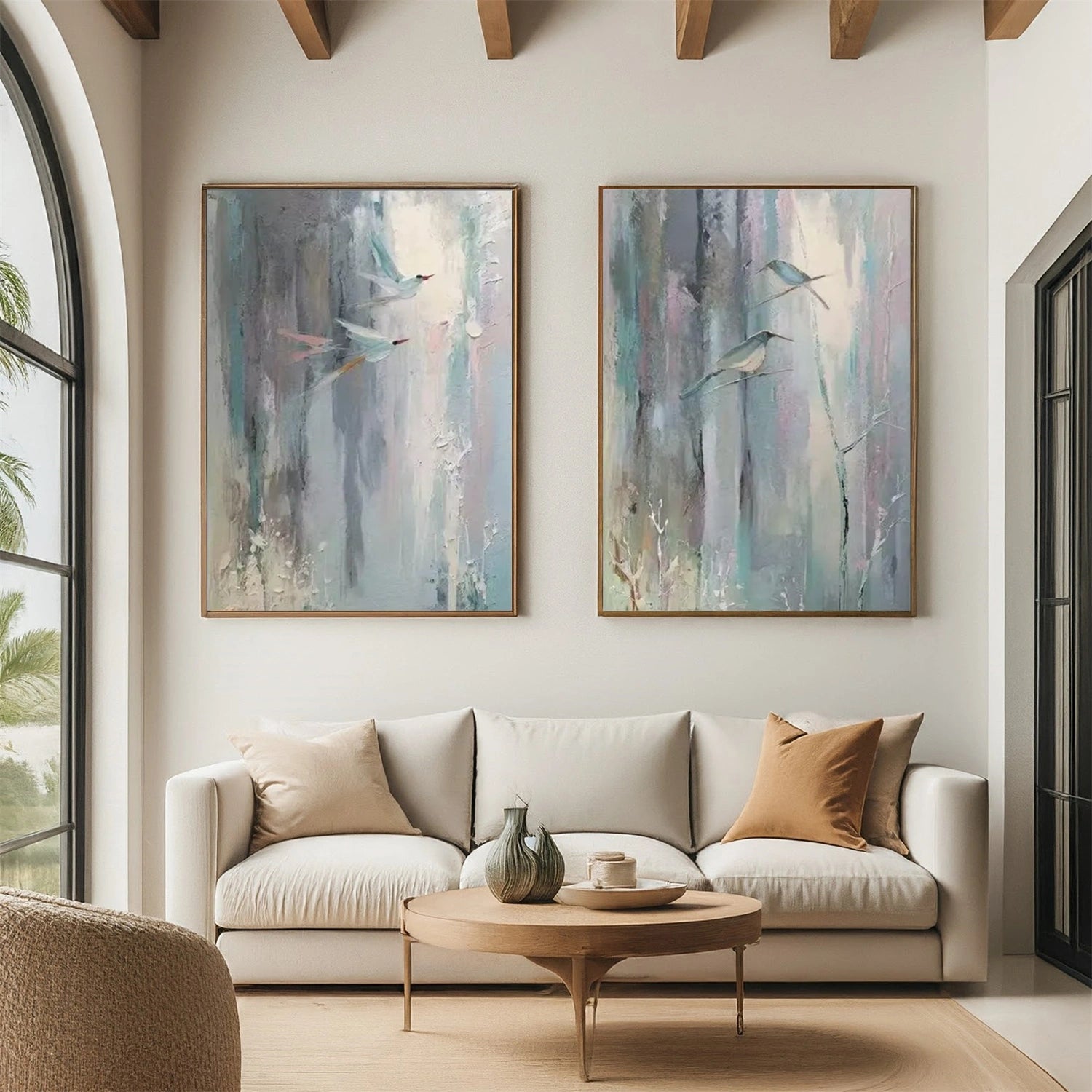 Abstract Animal Wall Art Set of 2 #AL151