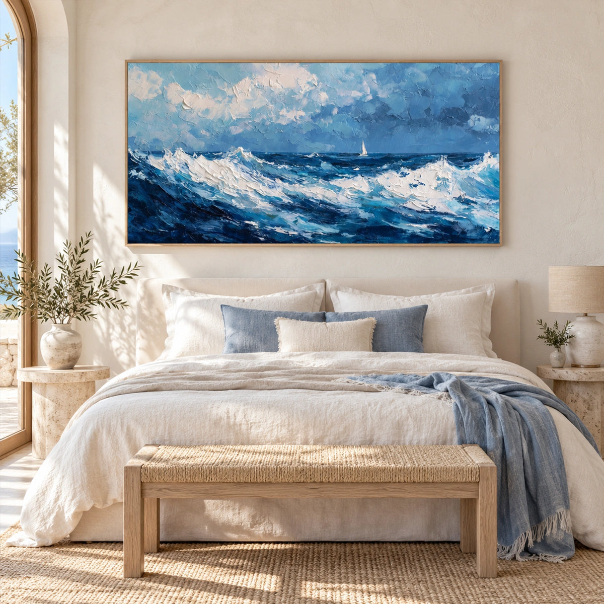 Sea & Sky Abstract Wall Art #MS374