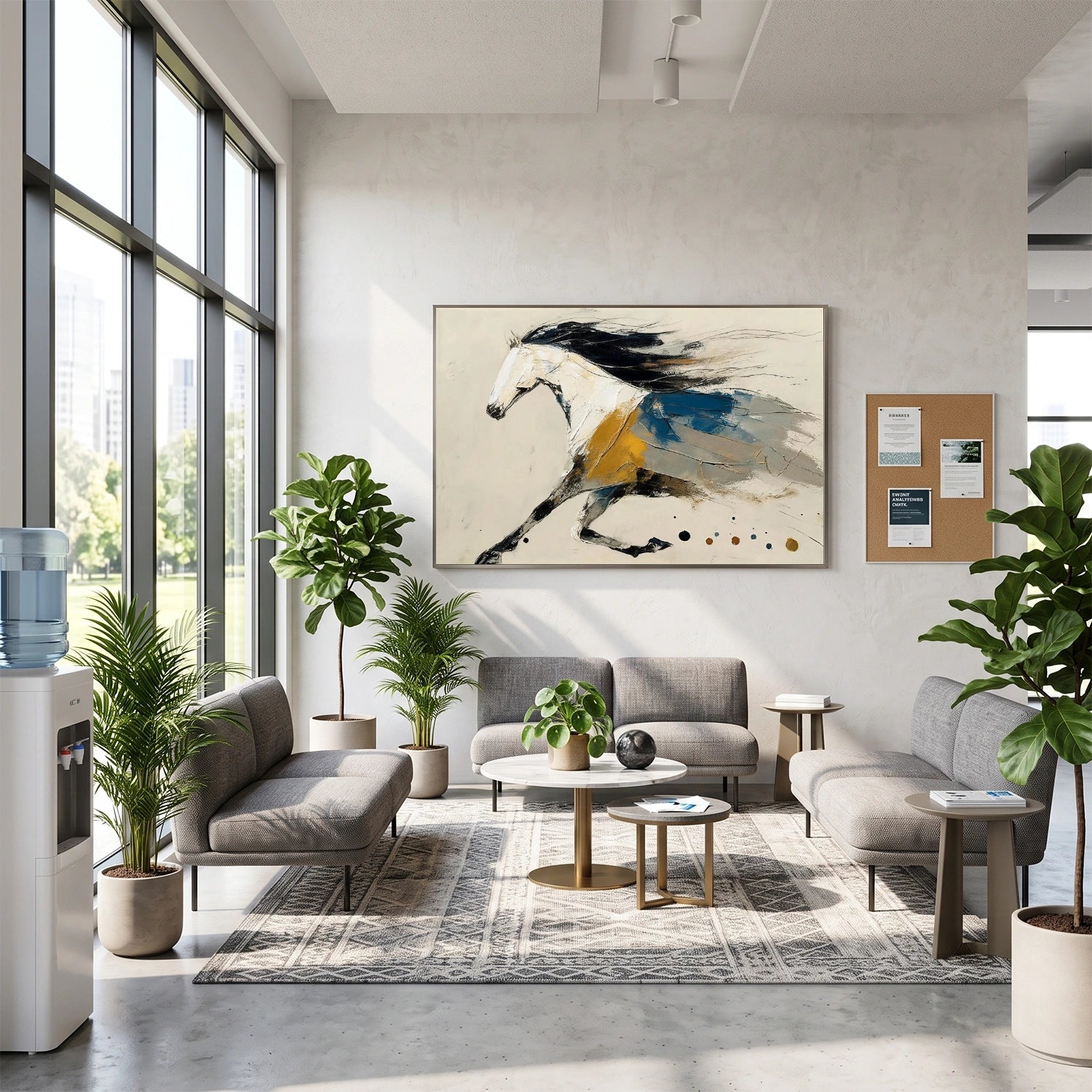 Abstract Animal Horse Wall Art #AL212