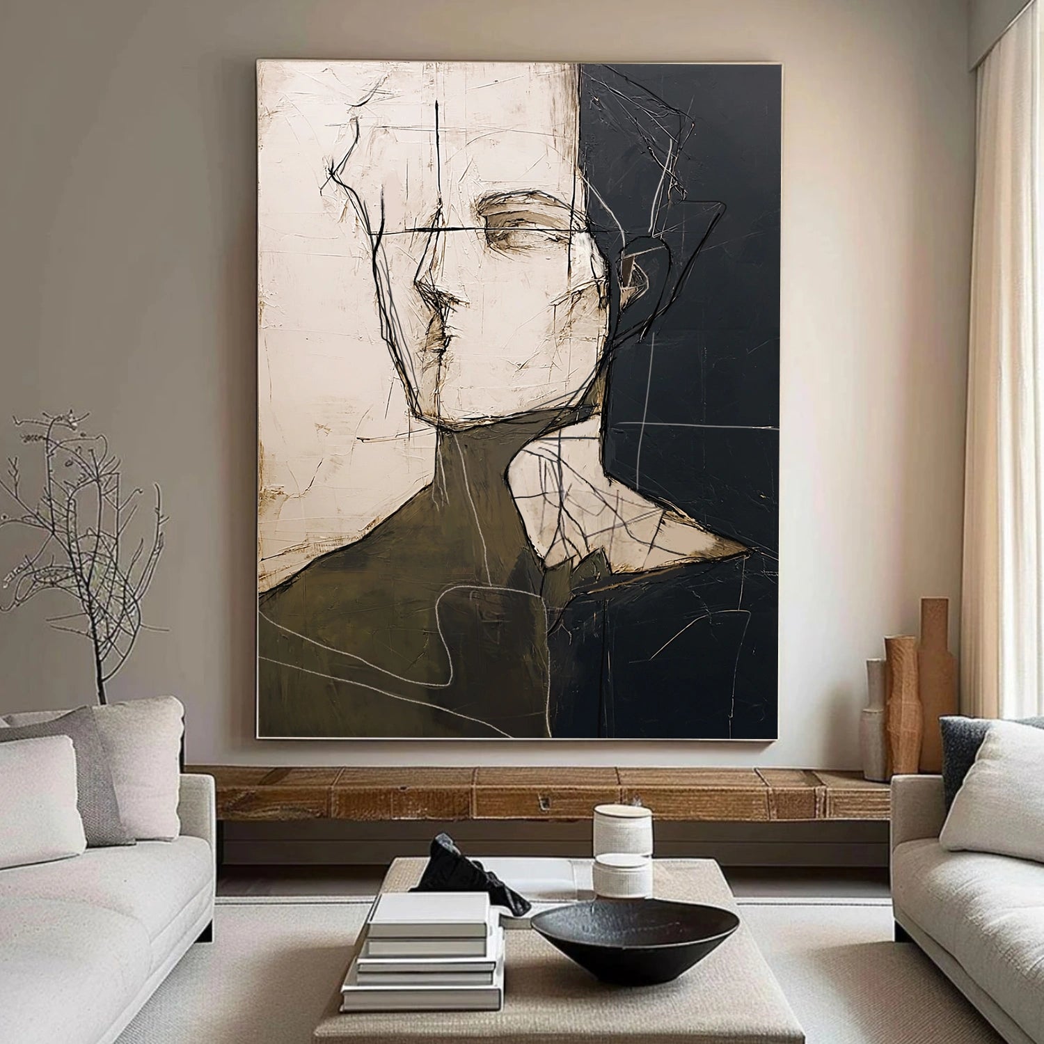 Abstract Portrait Wall Art #AP108