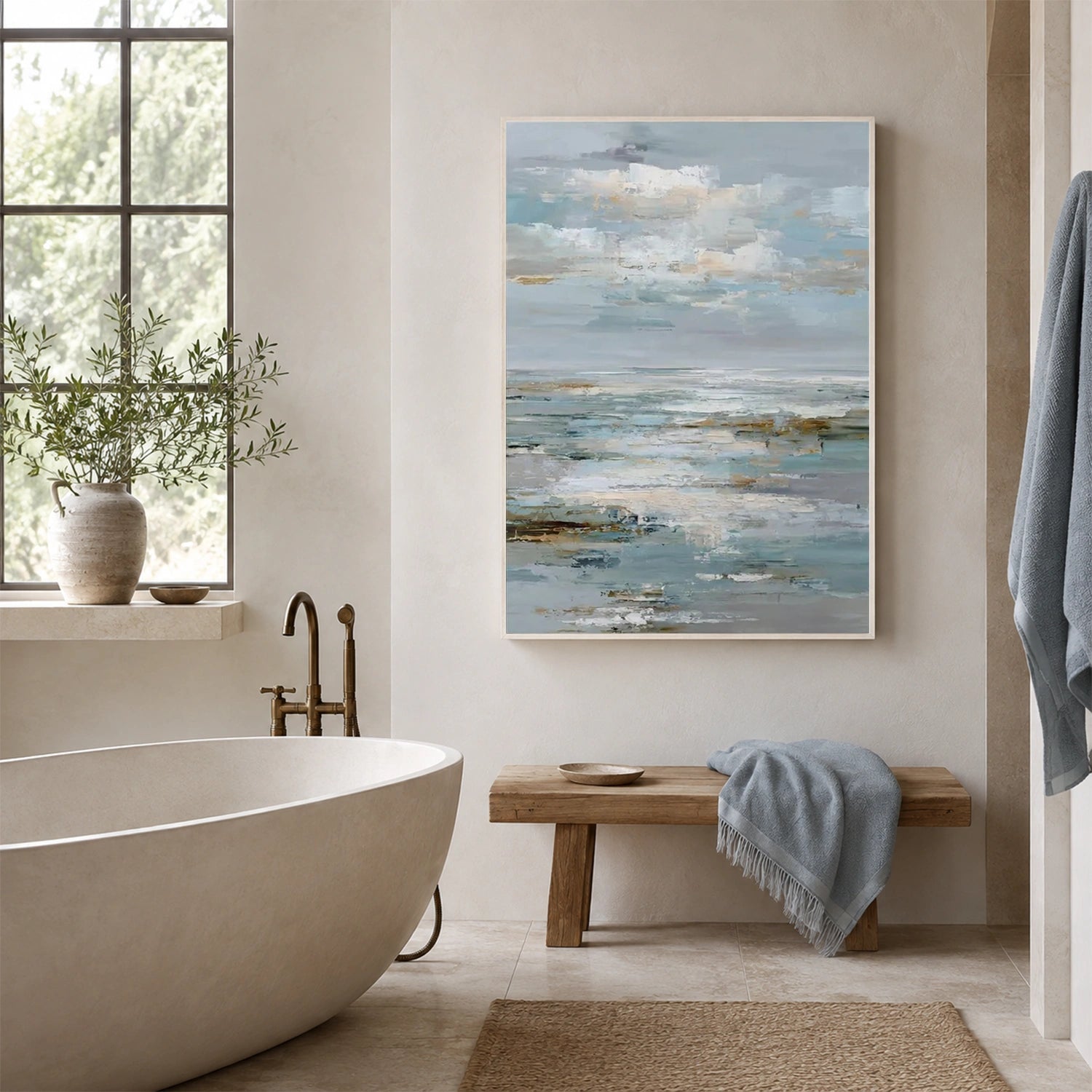 Sea & Sky Abstract Wall Art #MS359