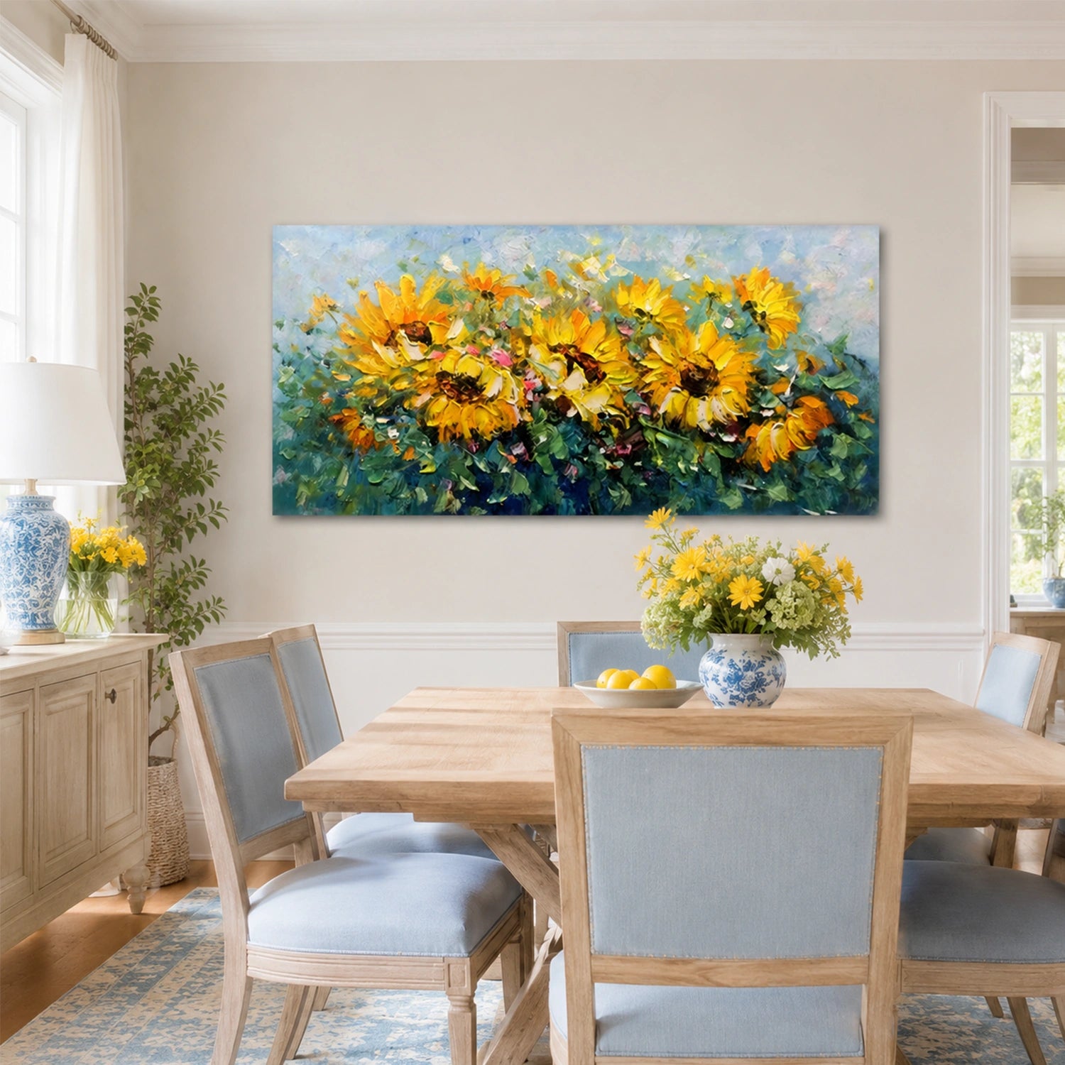 Flower & Tree Abstract Textured Wall Art #ML285