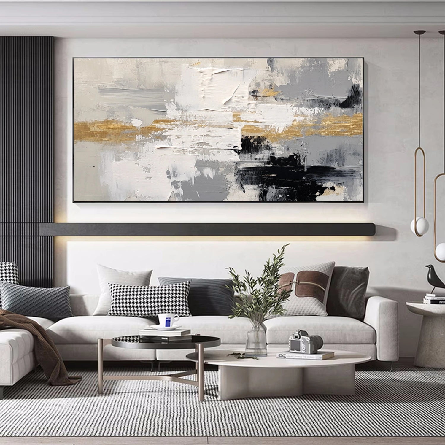 Abstract Textured Canvas Art #WS949