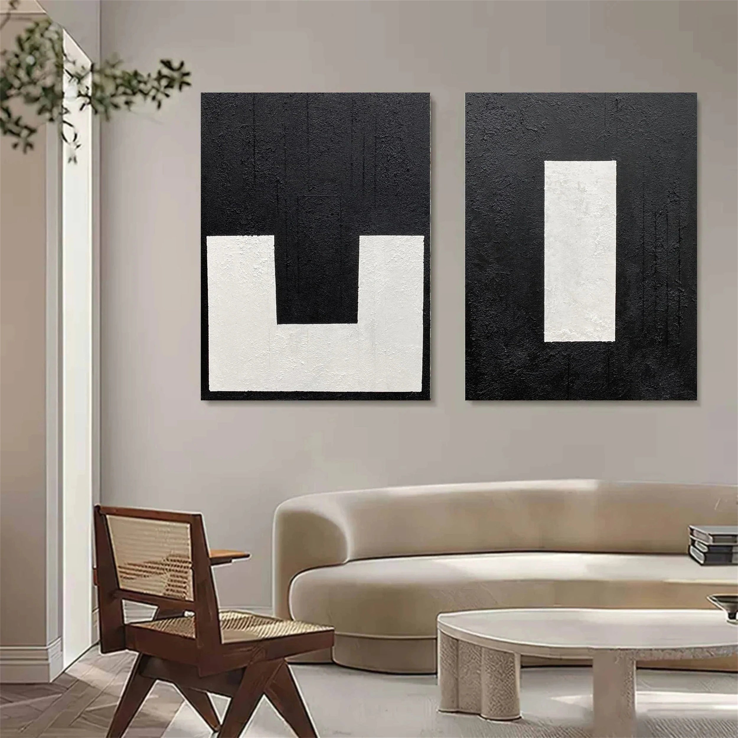 Minimalist Zen Set of 2 #MZ063