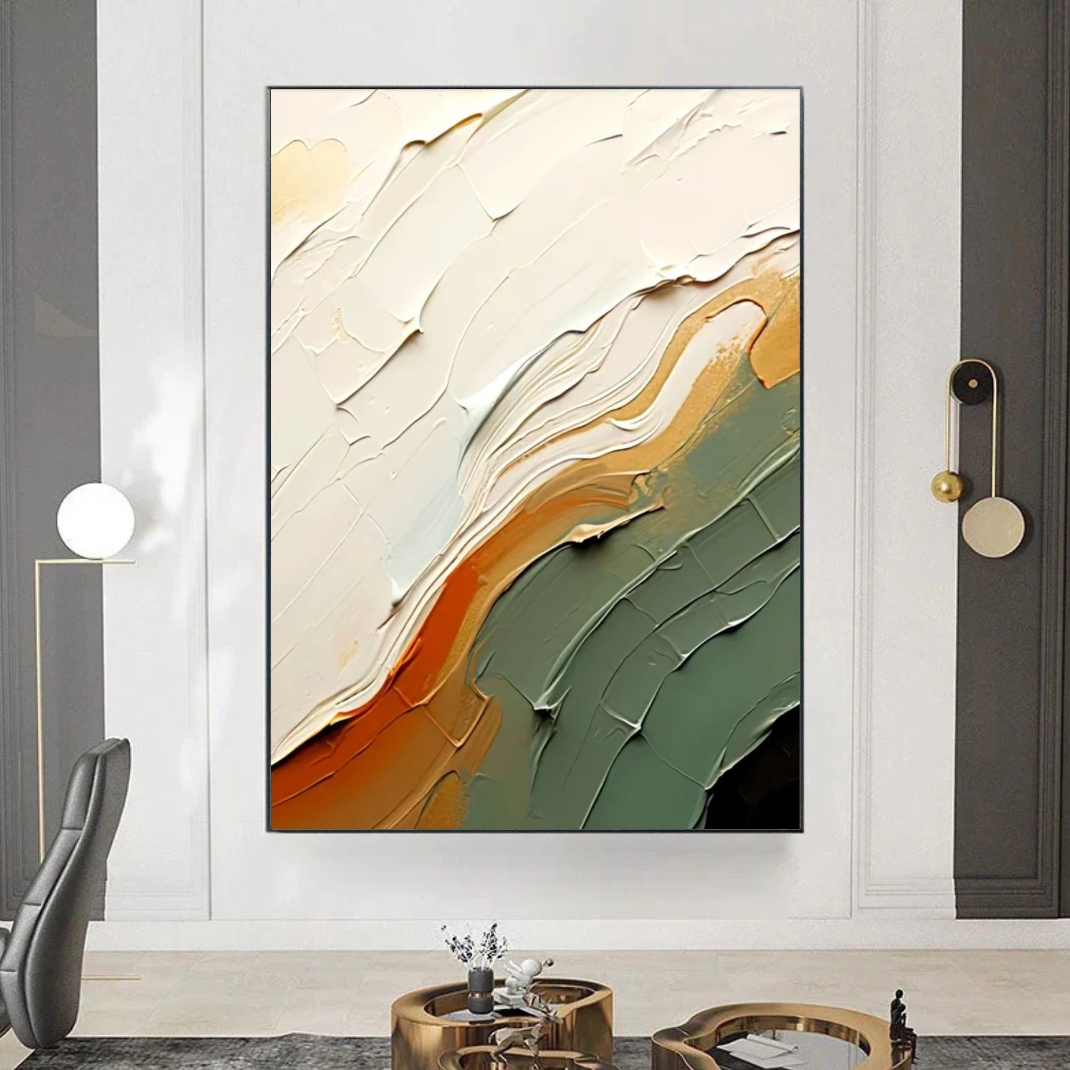 Abstract Textured Canvas Art #WS833