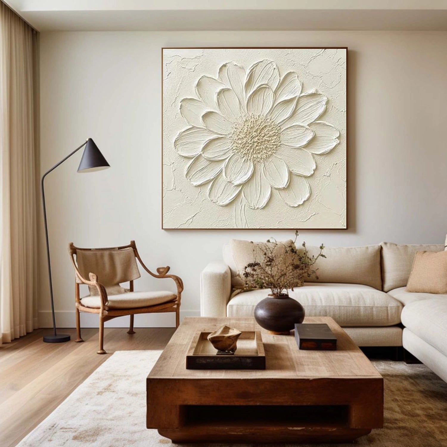 Flower & Tree Abstract Textured Wall Art #ML221