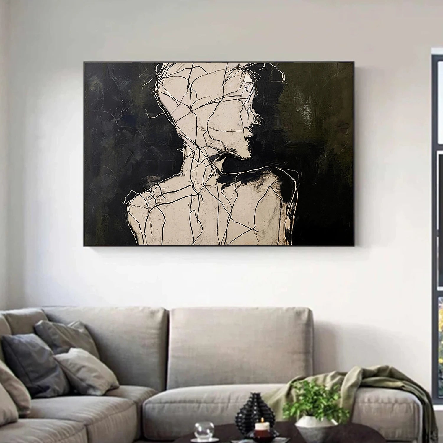 Abstract Portrait Wall Art #AP109