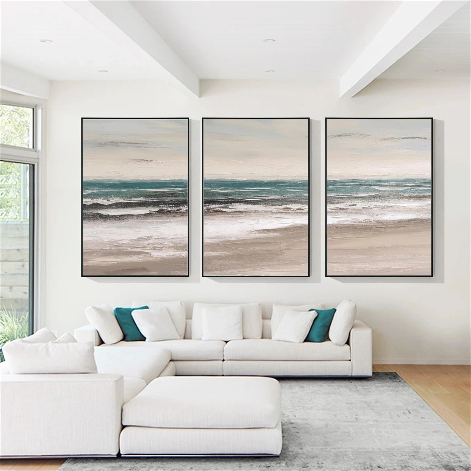 Sea & Sky Textured Art Set of 3 #MS108