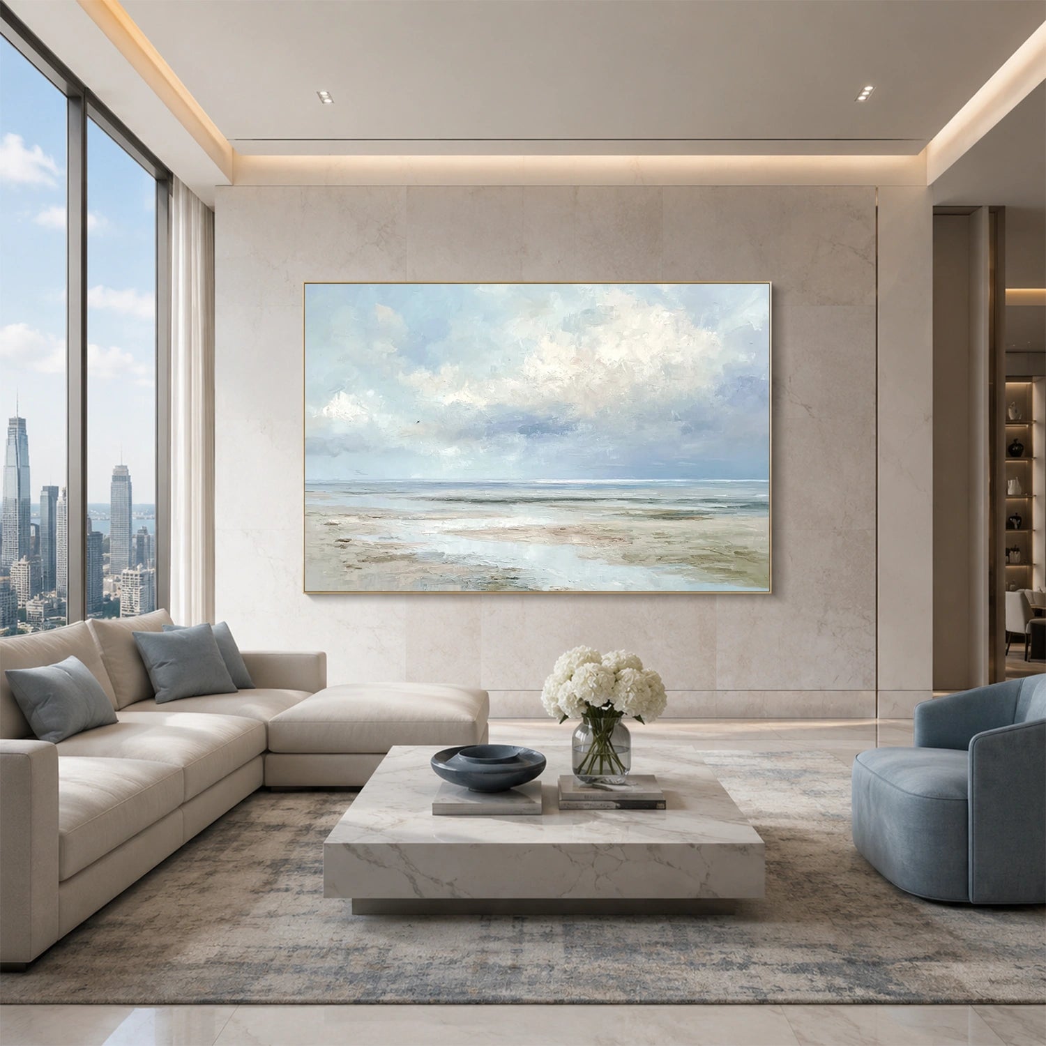Sea & Sky Abstract Wall Art #MS350