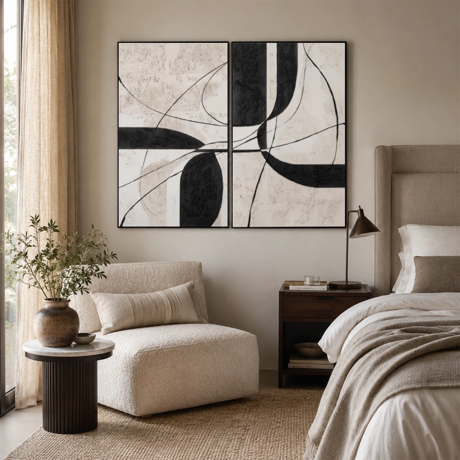 Wabi Sabi Canvas Art Set of 2 #WS1104